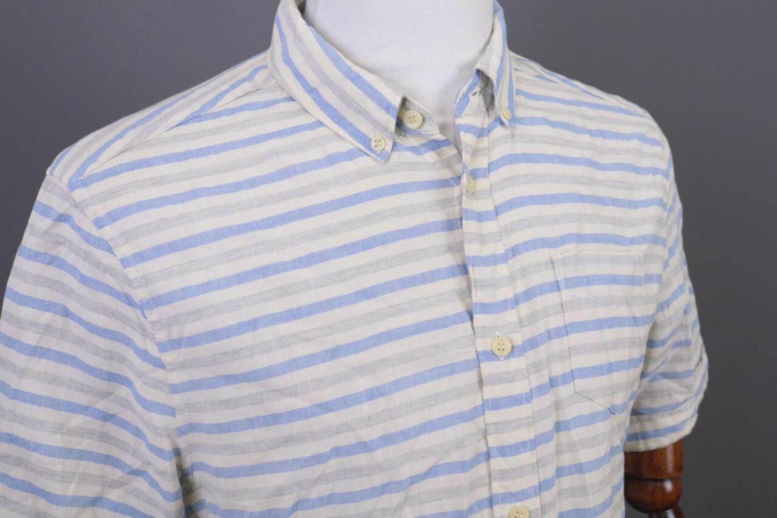 Allsaints AllSaints Multicolor Striped Button Down Shirt Size L Size US L / EU 52-54 / 3 - 7 Thumbnail