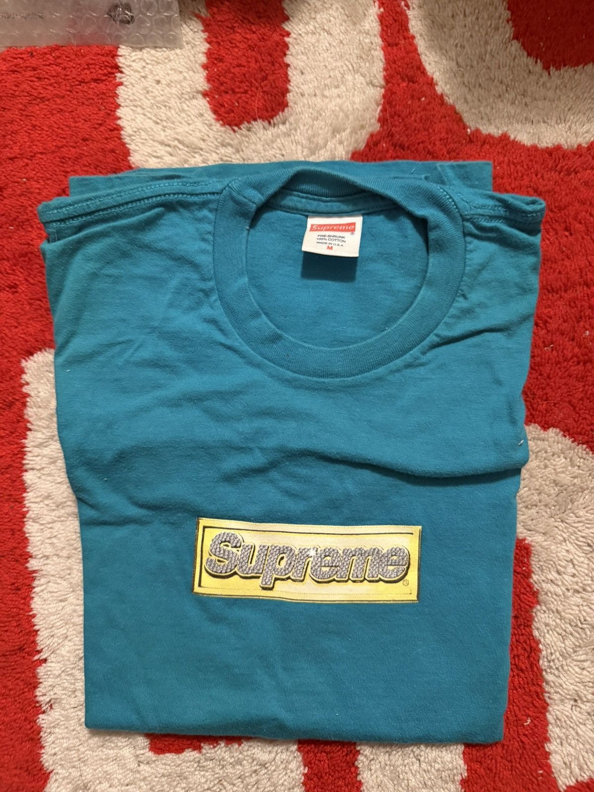 Supreme Supreme Bling Box Logo Tee SS13 Teal | Grailed
