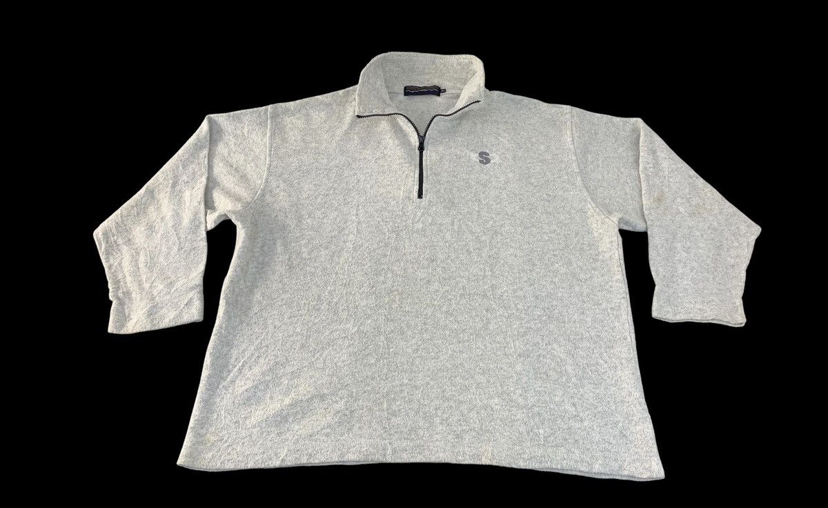 Japanese Brand Sun Body Half Zip Small S Logo Style Sweatshirt Size US L / EU 52-54 / 3 - 1 Thumbnail