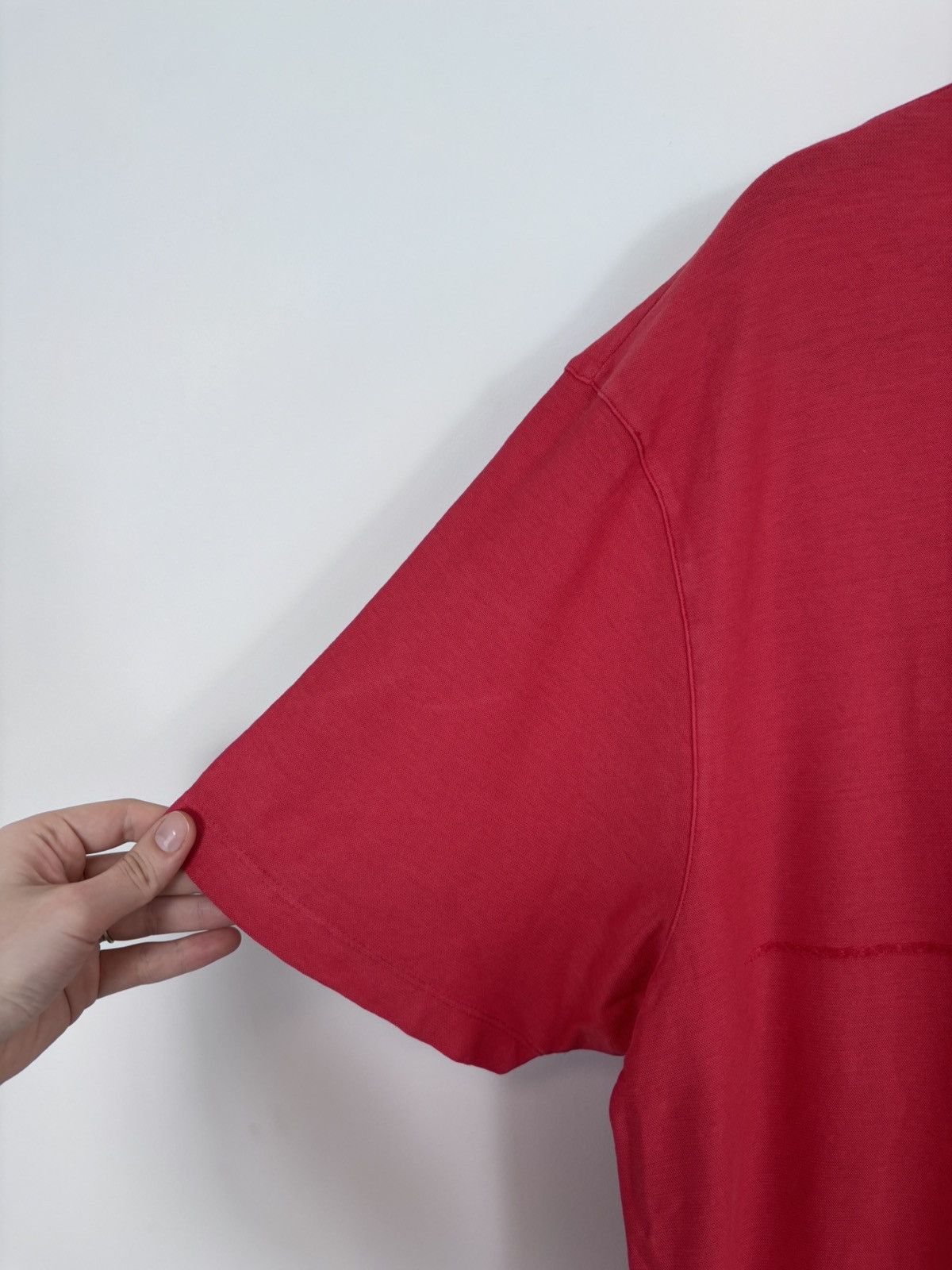 Trussardi Trussardi Jeans Men’s Red Big Plush Logo T-Shirt Tee Size US XL / EU 56 / 4 - 6 Thumbnail
