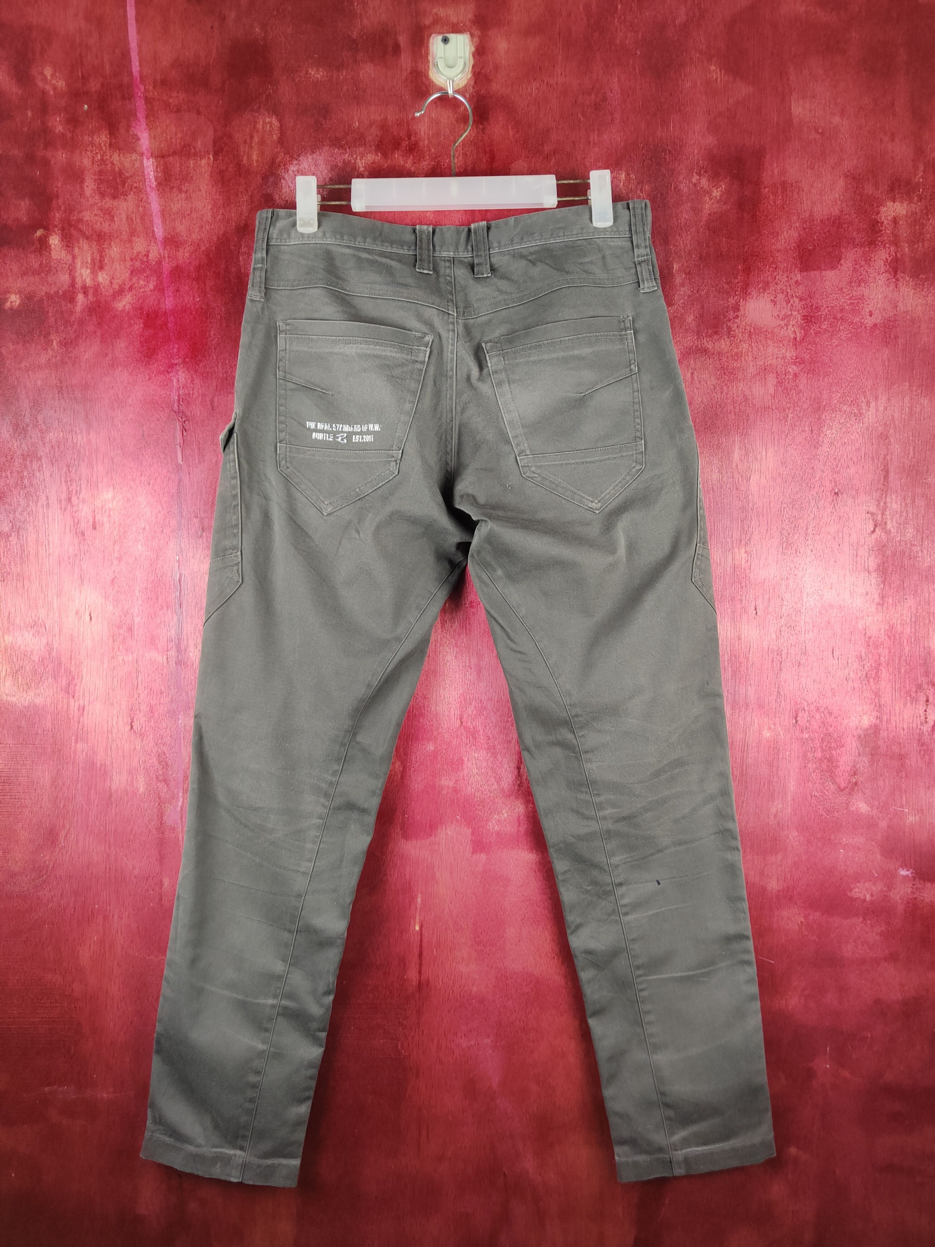 Japanese Brand Burtle Dark Gray Multipocket Cargo Pants N#S23 Size US 31 - 10 Thumbnail