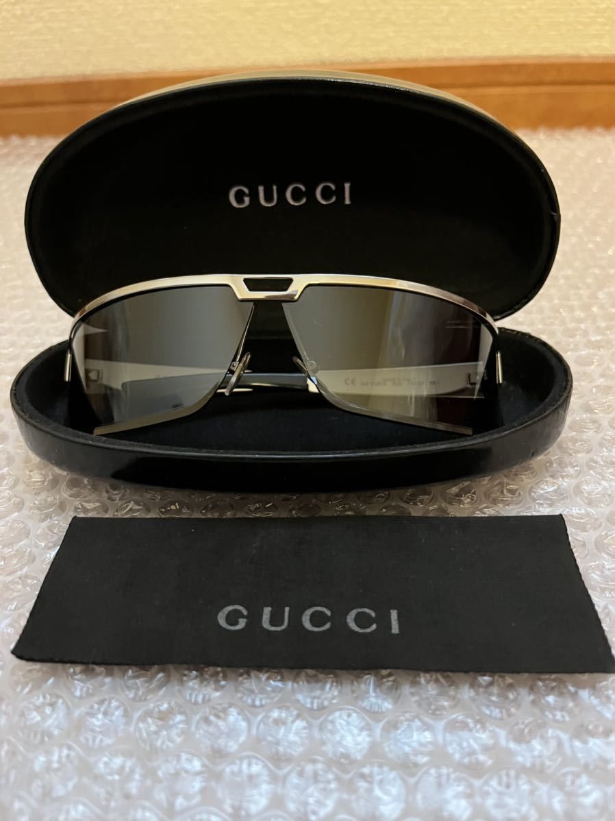 Gucci Gucci Sunglasses Steel Mask Sport Shield Pop Vintage Size ONE SIZE - 2 Thumbnail