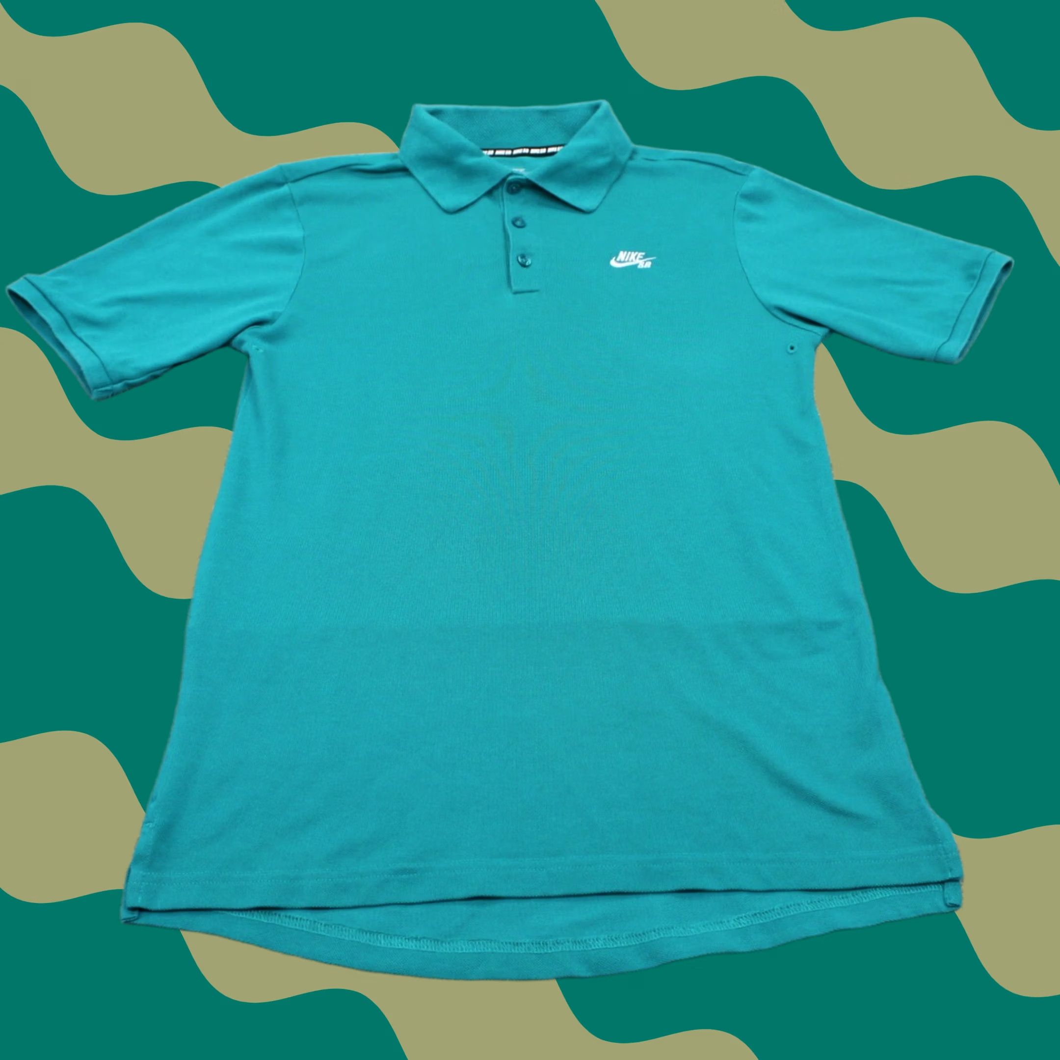Nike Nike SB Polo Shirt Men S Green Dri-Fit Pique Short Sleeve Pullover Logo Breathable Lightweight S/S Polo Size US S / EU 44-46 / 1 - 1 Thumbnail