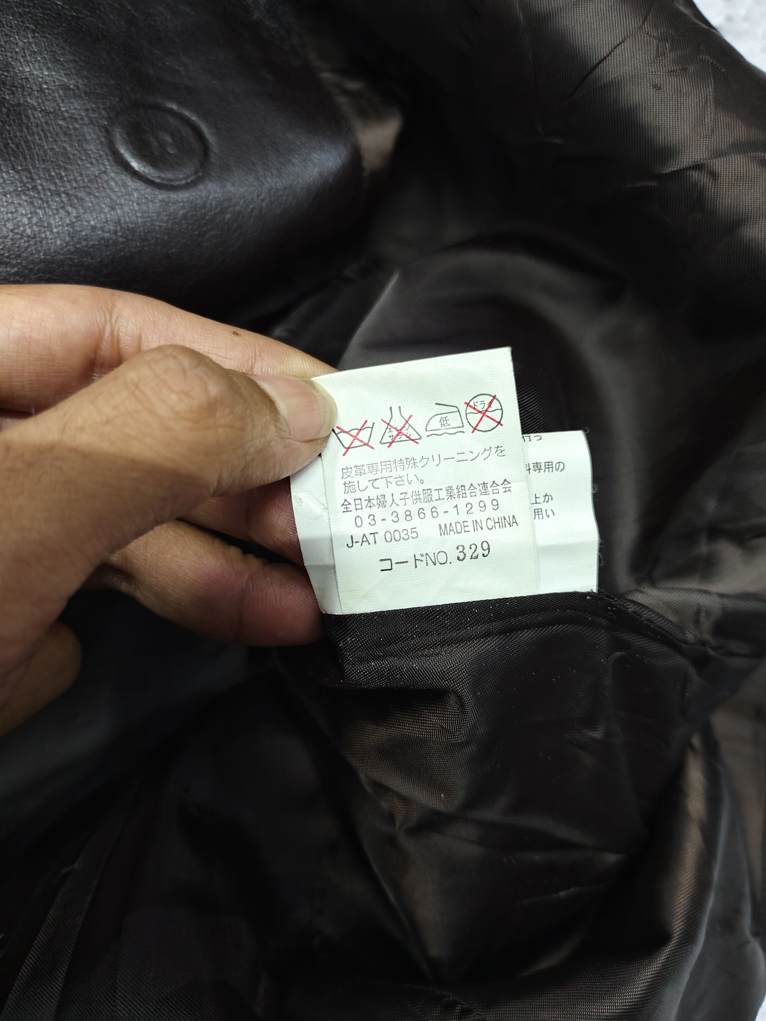 Japanese Brand 00s Rang Musee- Double Breasted Sheepskin Leather Peacoat Size L / US 10 / IT 46 - 9 Thumbnail