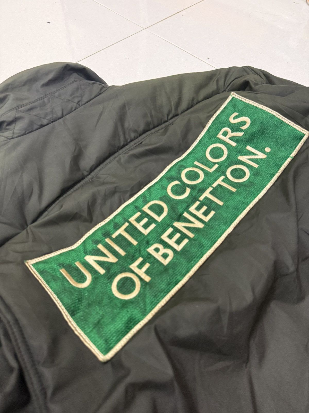 United Colors Of Benetton 90’s UCOB Big Logo Bomber Distress Jacket Size US M / EU 48-50 / 2 - 14 Thumbnail