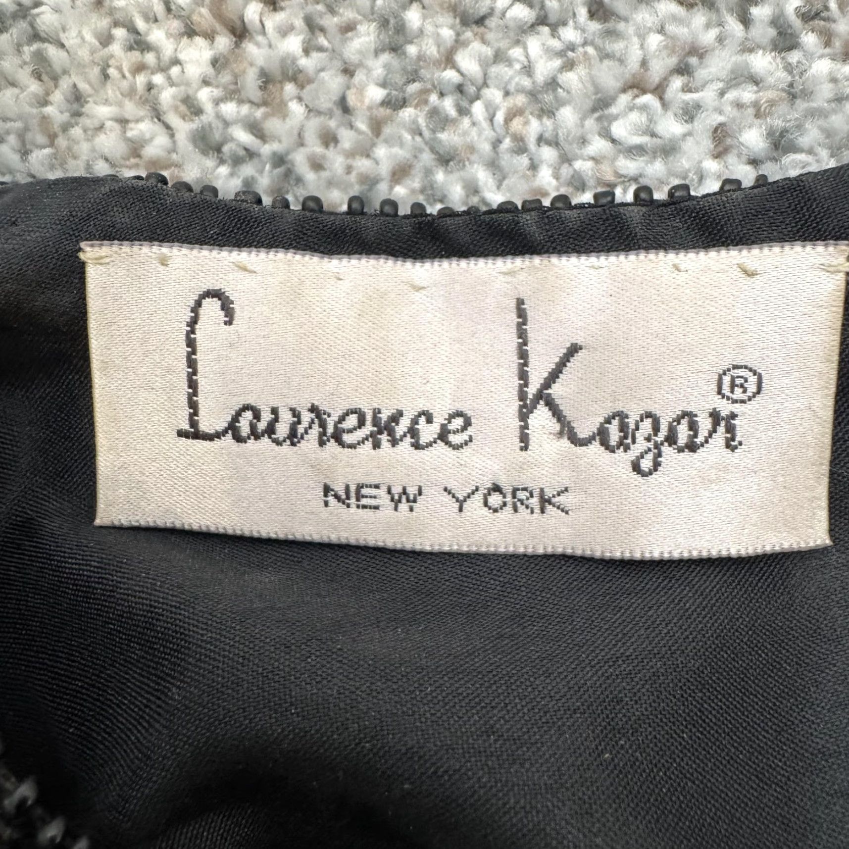 Vintage VINTAGE Laurence Kazar Dress 4X Plus Silk Beaded Sequin Black Midi Shift Party Cocktail Wedding Womens None Size XXL / US 16-18 / IT 52-54 - 7 Thumbnail