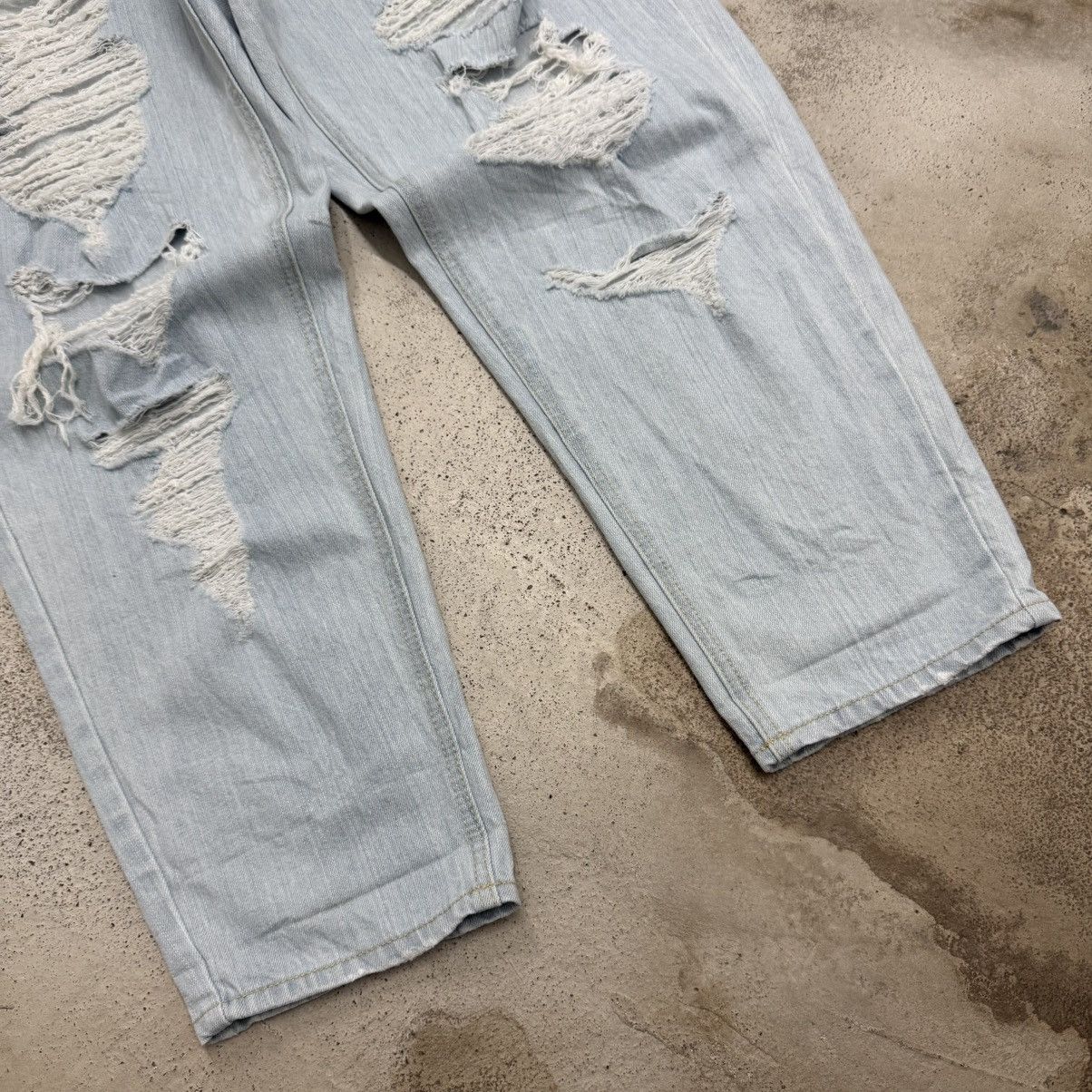 Japanese Brand Wegp Relaxed Wide Leg Distressed Design Pants Size US 28 / EU 44 - 5 Thumbnail
