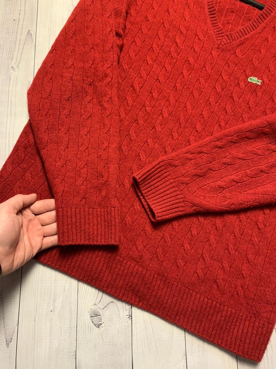 Lacoste Lacoste vintage V-neck knitted sweater Size M Size US M / EU 48-50 / 2 - 3 Thumbnail