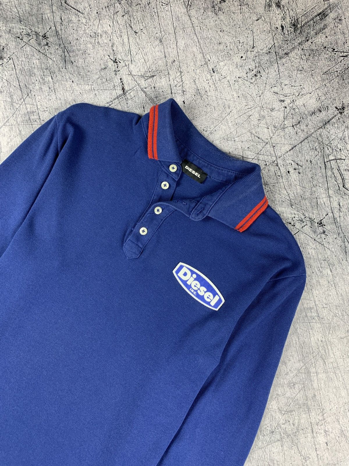 Diesel Diesel Industry Y2K Polo Long Sleeve Buttons Up Blue Men’s Size US M / EU 48-50 / 2 - 2 Thumbnail