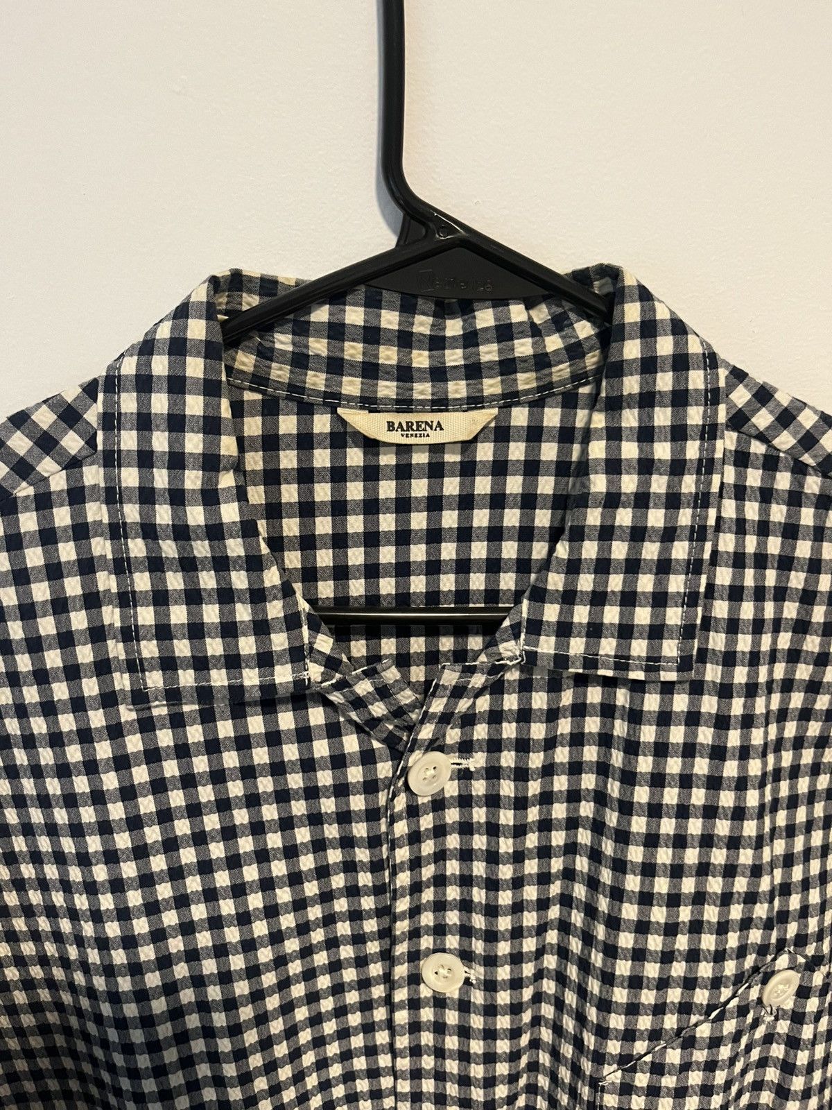 Barena Venezia Gingham short sleeve button up Size US M / EU 48-50 / 2 - 2 Thumbnail