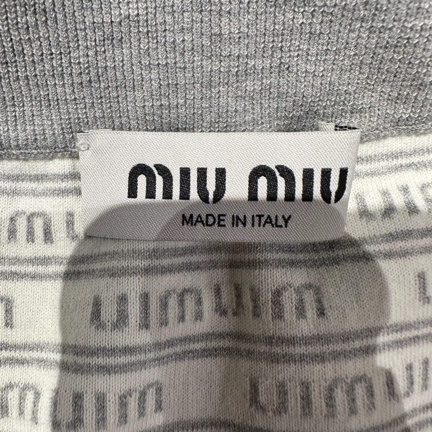 Miu Miu MIU MIU Women's All Over Logo Skirt 36 Cotton Size 25" / US 0 / IT 36 - 3 Thumbnail