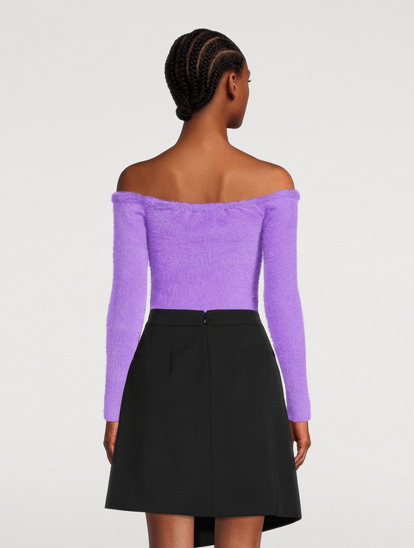 Off-White o1y1225 Sweater in Lilac Size M / US 6-8 / IT 42-44 - 4 Thumbnail