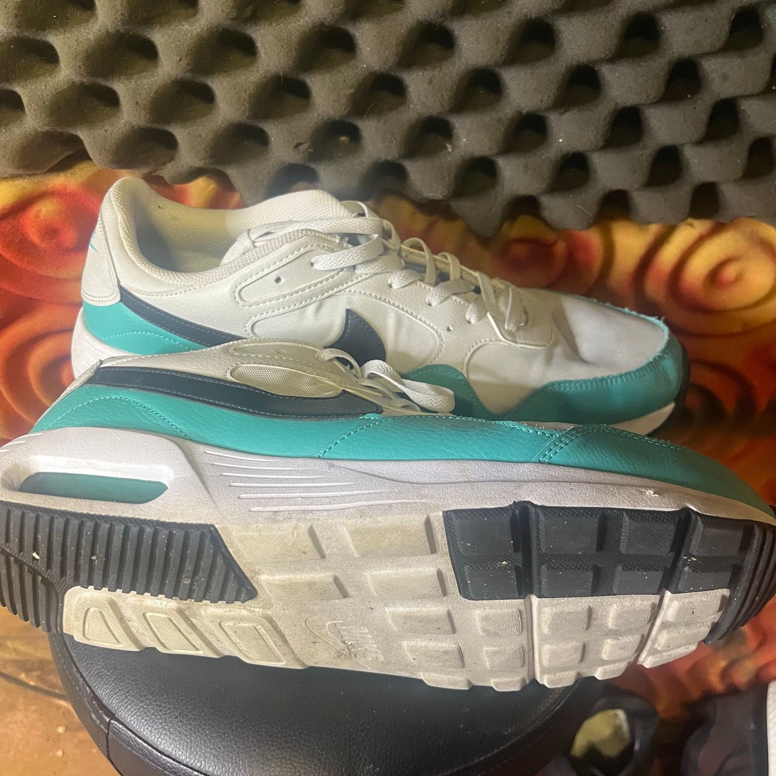 Nike white and blue Men’s nike air Max athletic Casual shoes 14 Size US 14 / EU 47 - 2 Thumbnail