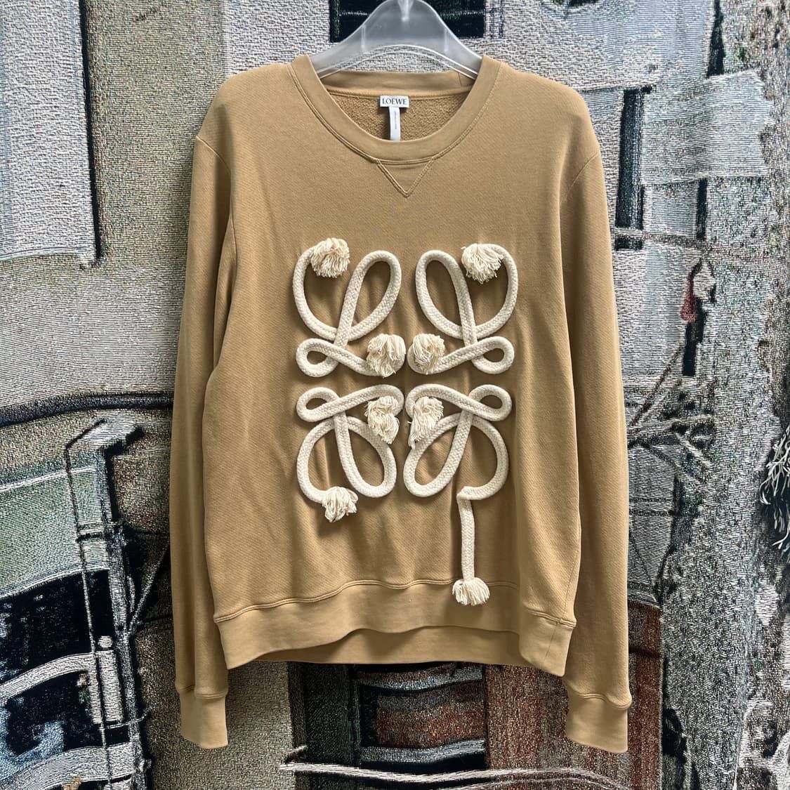 Loewe LOEWE ANAGRAM ROPE SWEATSHIRT BEIGE Size US M / EU 48-50 / 2 - 1 Thumbnail