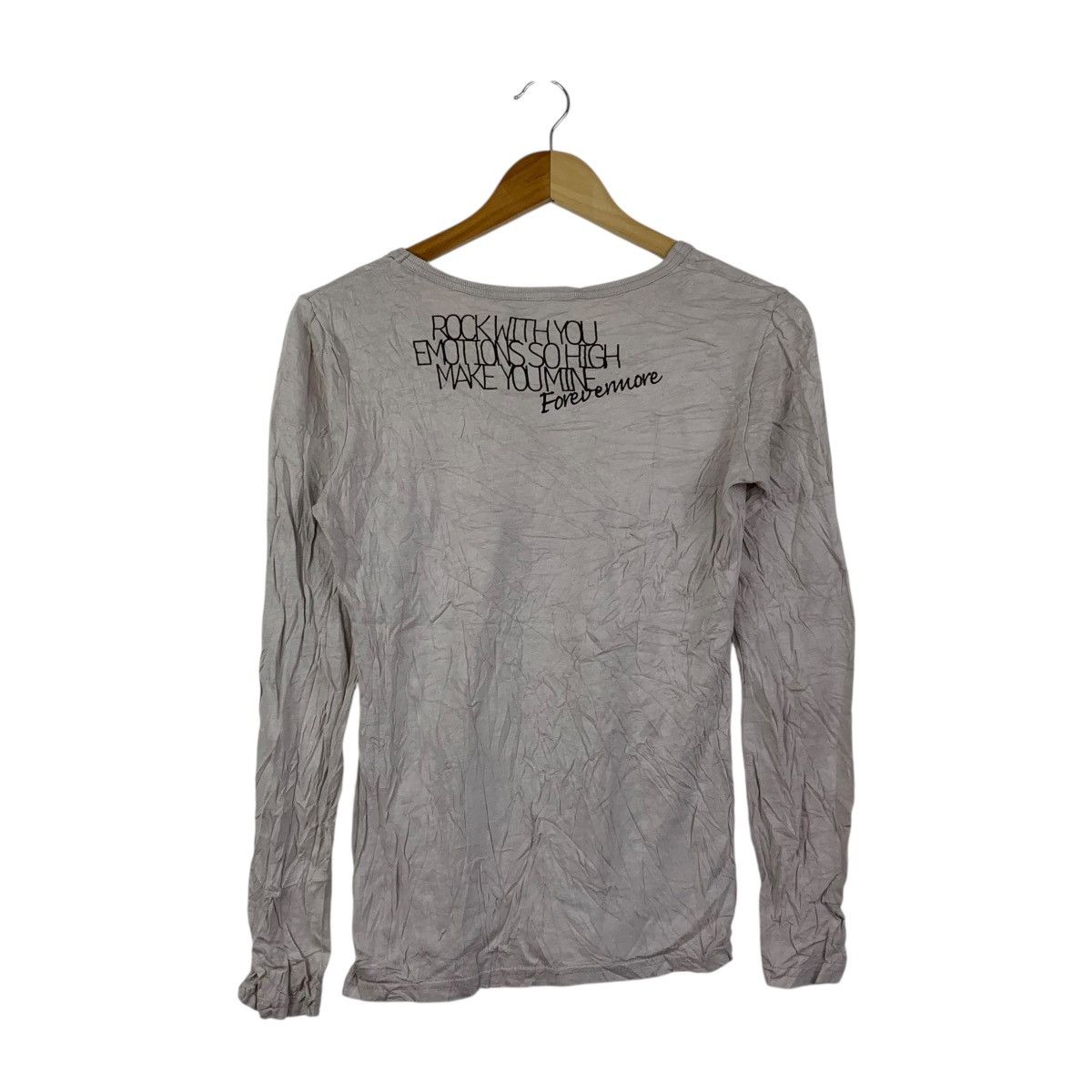Vintage JAIL Platinum Wear Rock With You Graphic LS Tee Size S / US 4 / IT 40 - 4 Thumbnail