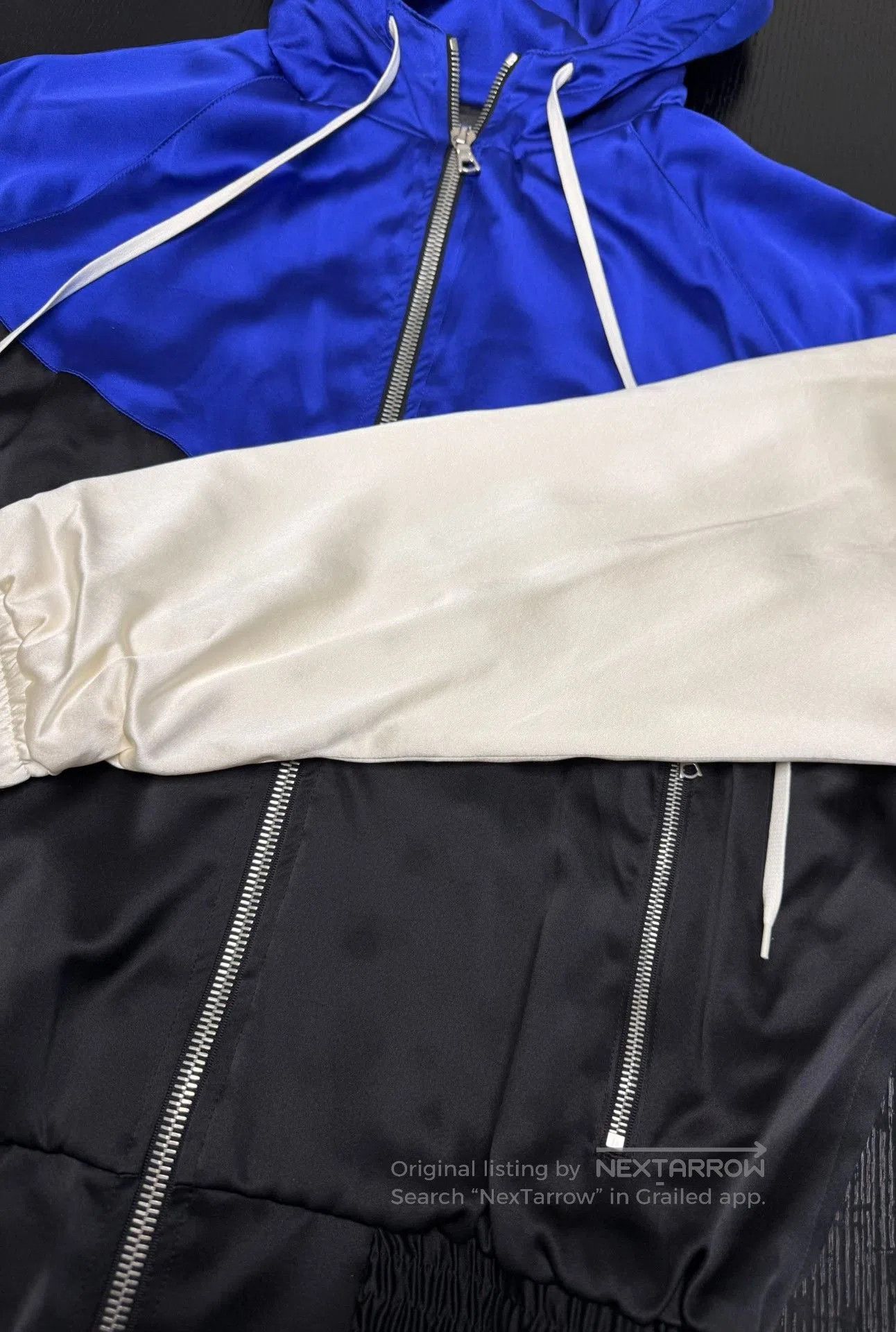 Amiri AMIRI Silk Zip Hoodie Jacket. Size US L / EU 52-54 / 3 - 5 Thumbnail
