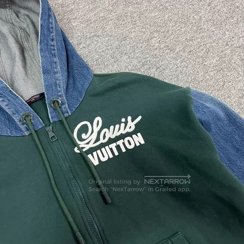 Louis Vuitton Louis Vuitton Denim paneled hooded jacket Size US XS / EU 42 / 0 - 4 Thumbnail