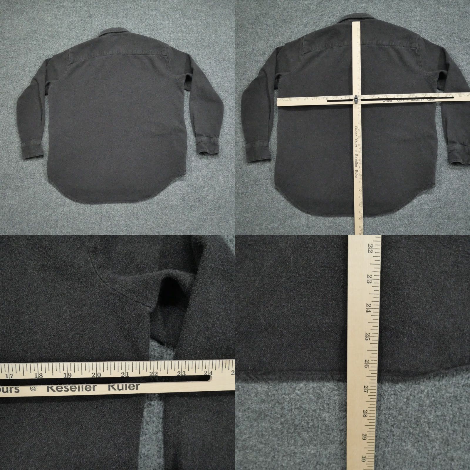 Madewell VINTAGE Madewell Jacket Womens Medium Gray Button Up Shacket Shirt Button Up Size M / US 6-8 / IT 42-44 - 8 Thumbnail