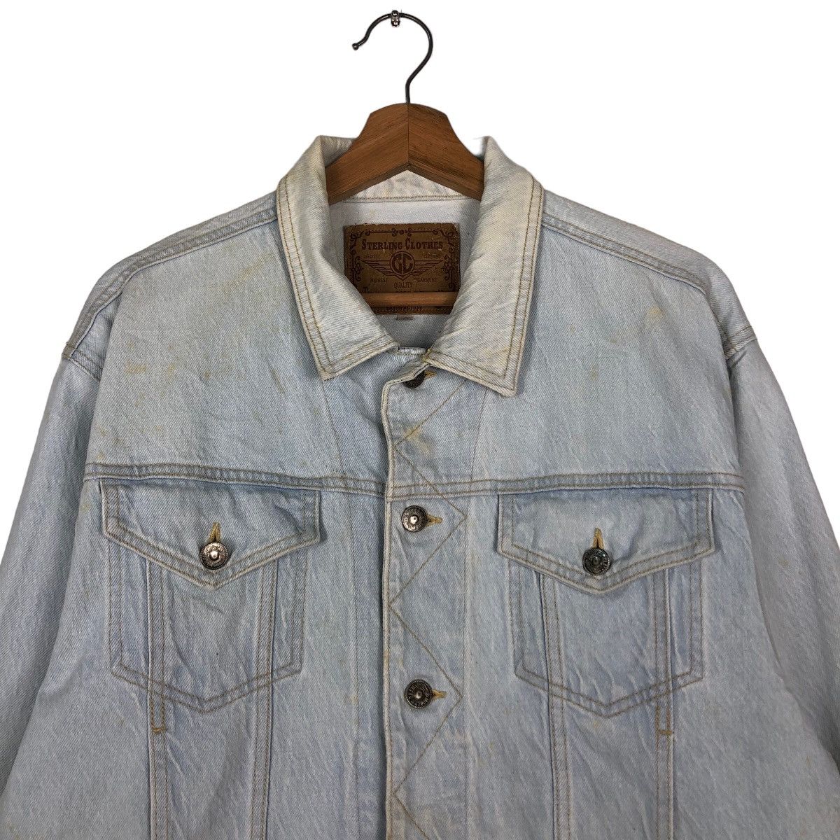Vintage Vintage Cropped Denim Trucker Jacket Sterling Japan Kapital Size US M / EU 48-50 / 2 - 3 Thumbnail