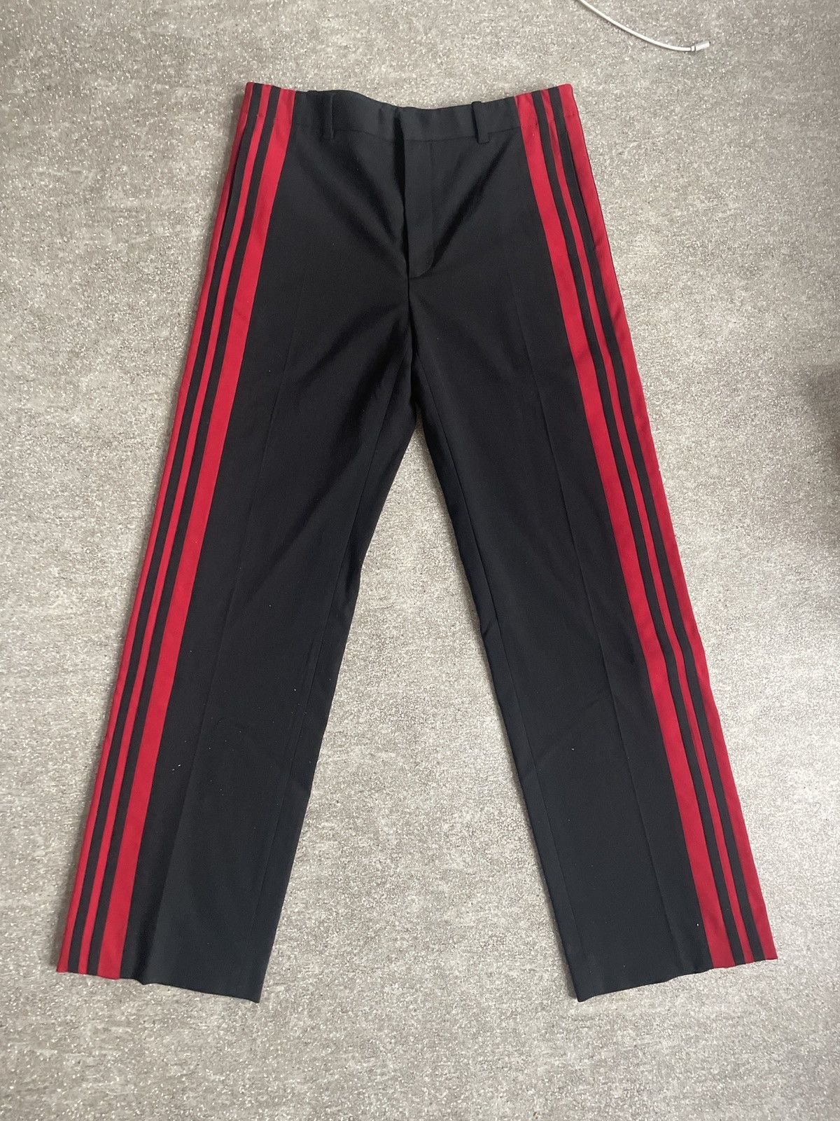 Balenciaga pants red stripe store