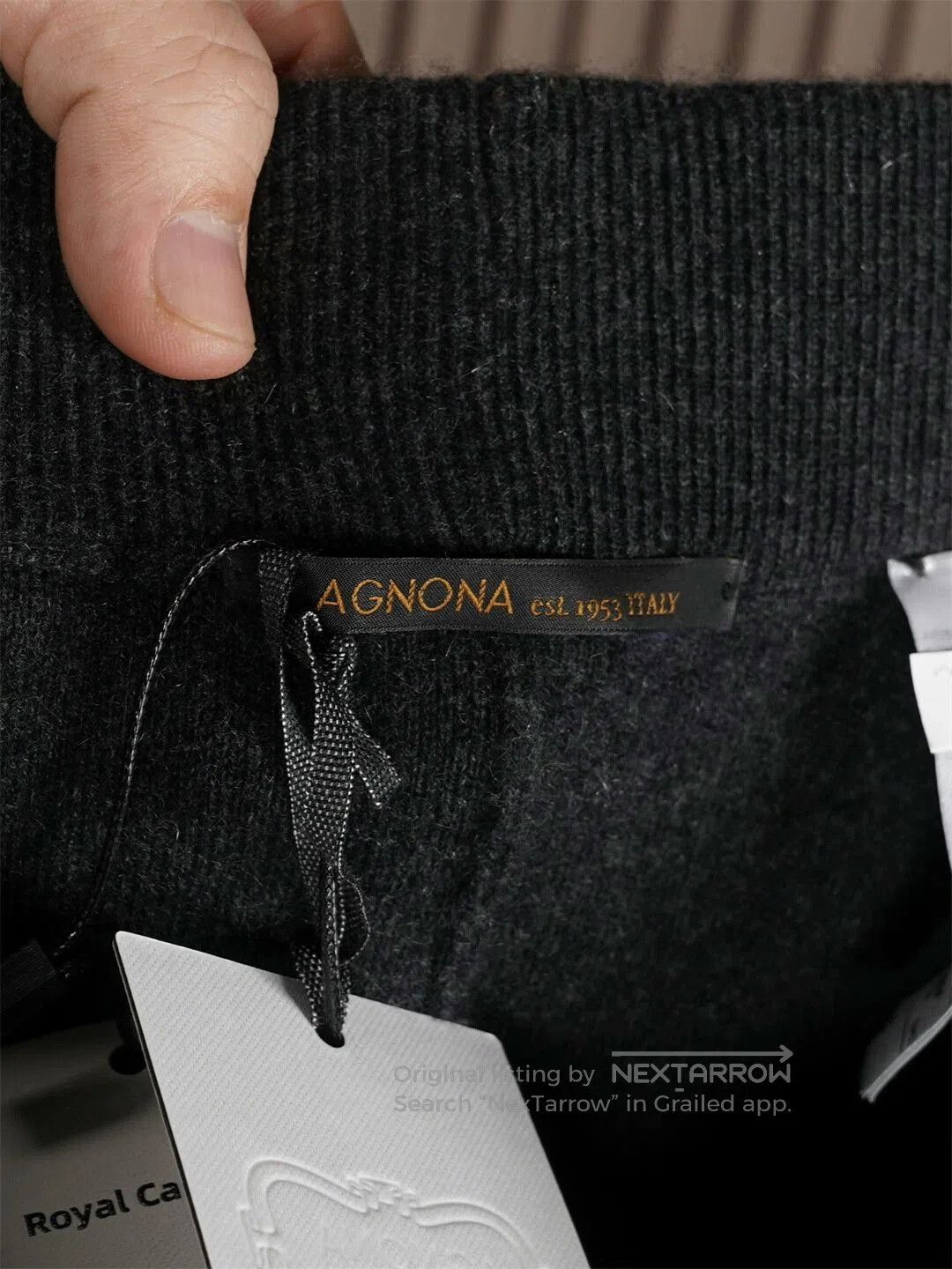 Agnona Agnona Men's Dark Gray Cashmere Set. Size US 34 / EU 50 - 7 Thumbnail