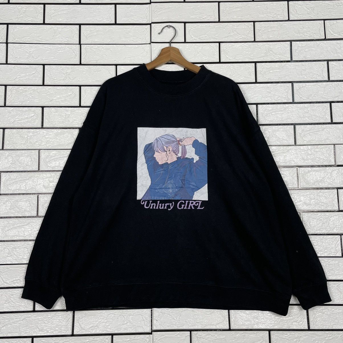 Japanese Brand Retro Tokyo Unlury Girl Black Sweatshirt Size M / US 6-8 / IT 42-44 - 1 Thumbnail