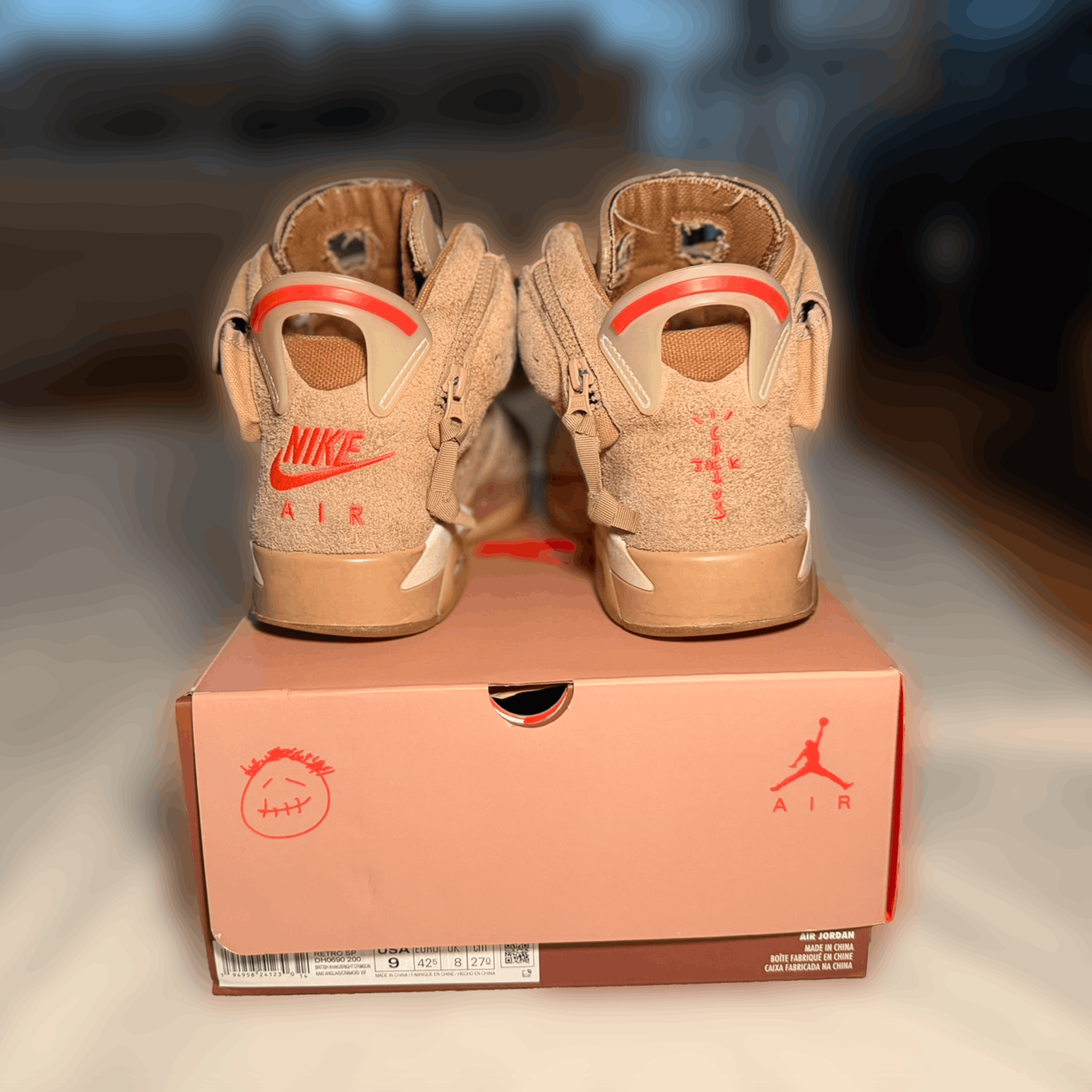 Jordan Brand Air Jordan 6 Travis Scott ‘British Khaki’ Size US 9 / EU 42 - 3 Thumbnail