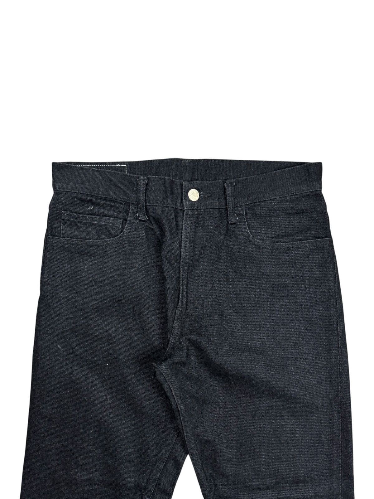 Takahiromiyashita The Soloist. Takahiro Miyashita The Soloist - Black Selvedge Denim Pants Size US 30 / EU 46 - 3 Thumbnail