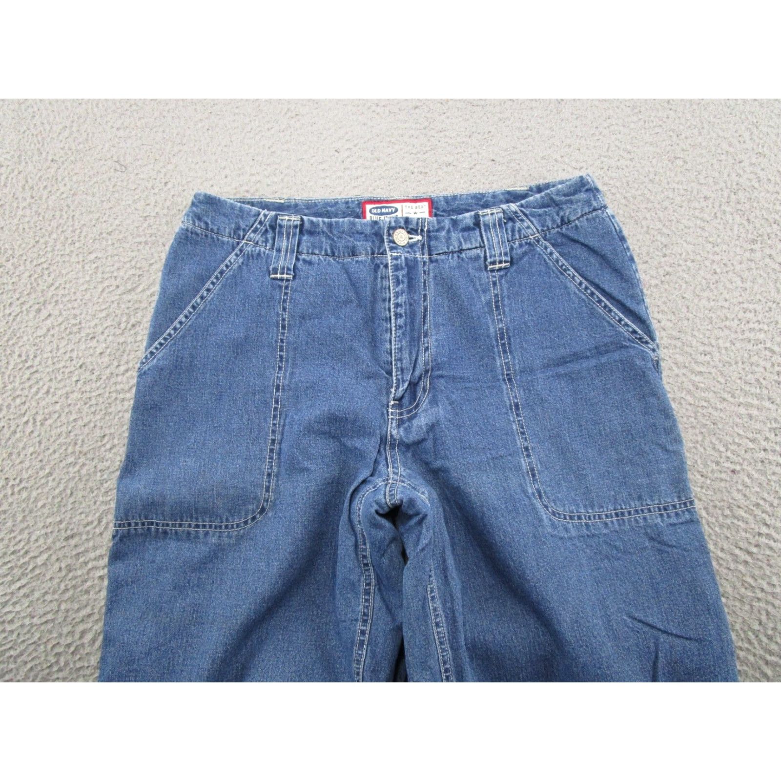 Old Navy VINTAGE Old Navy Jeans 5-Pocket Straight Blue Denim Lined Zip Regular Size 10 Womens 90s Y2K MTG Size 32" / US 10 / IT 46 - 3 Thumbnail