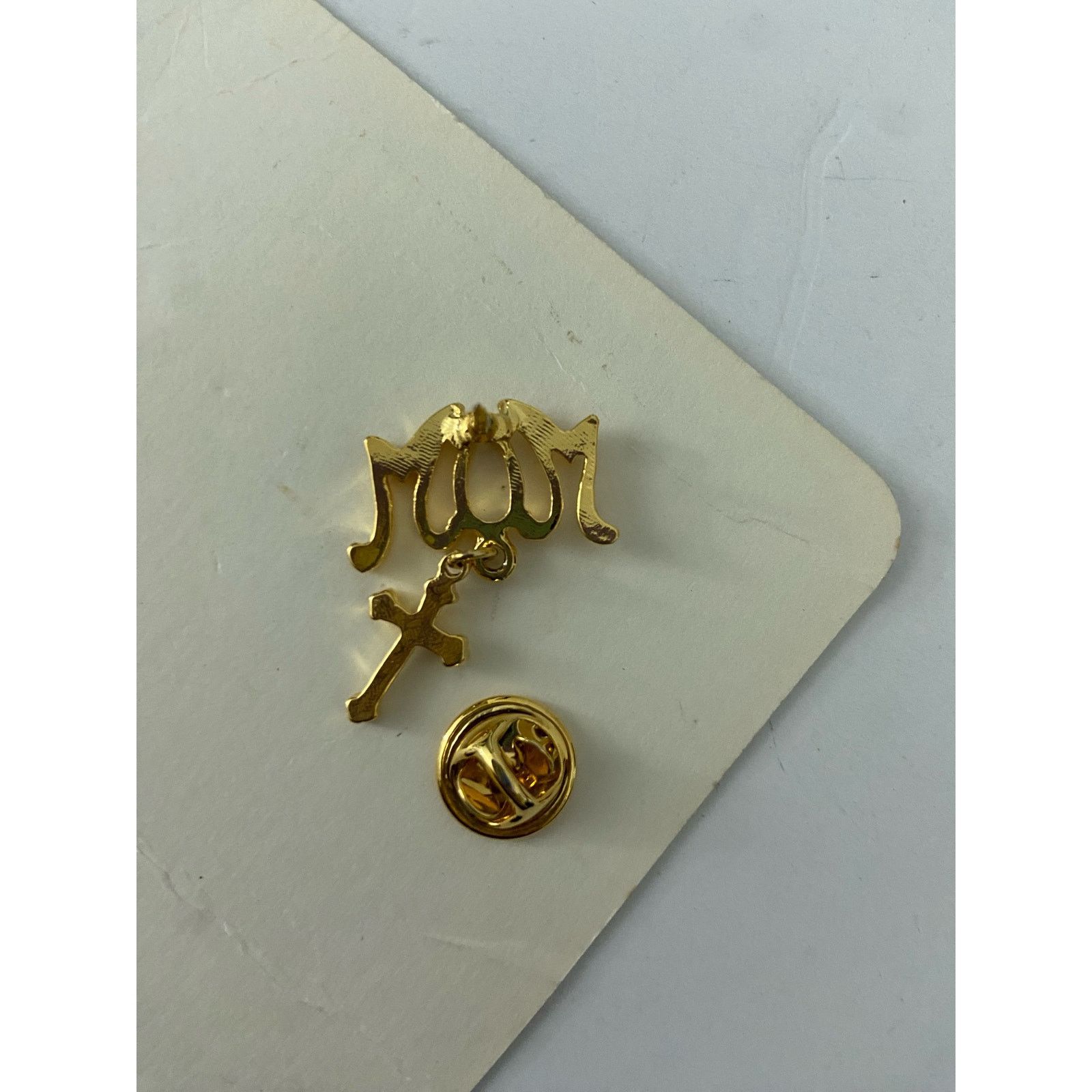 Other Loving mom, cross pin gold tone Size ONE SIZE - 3 Thumbnail
