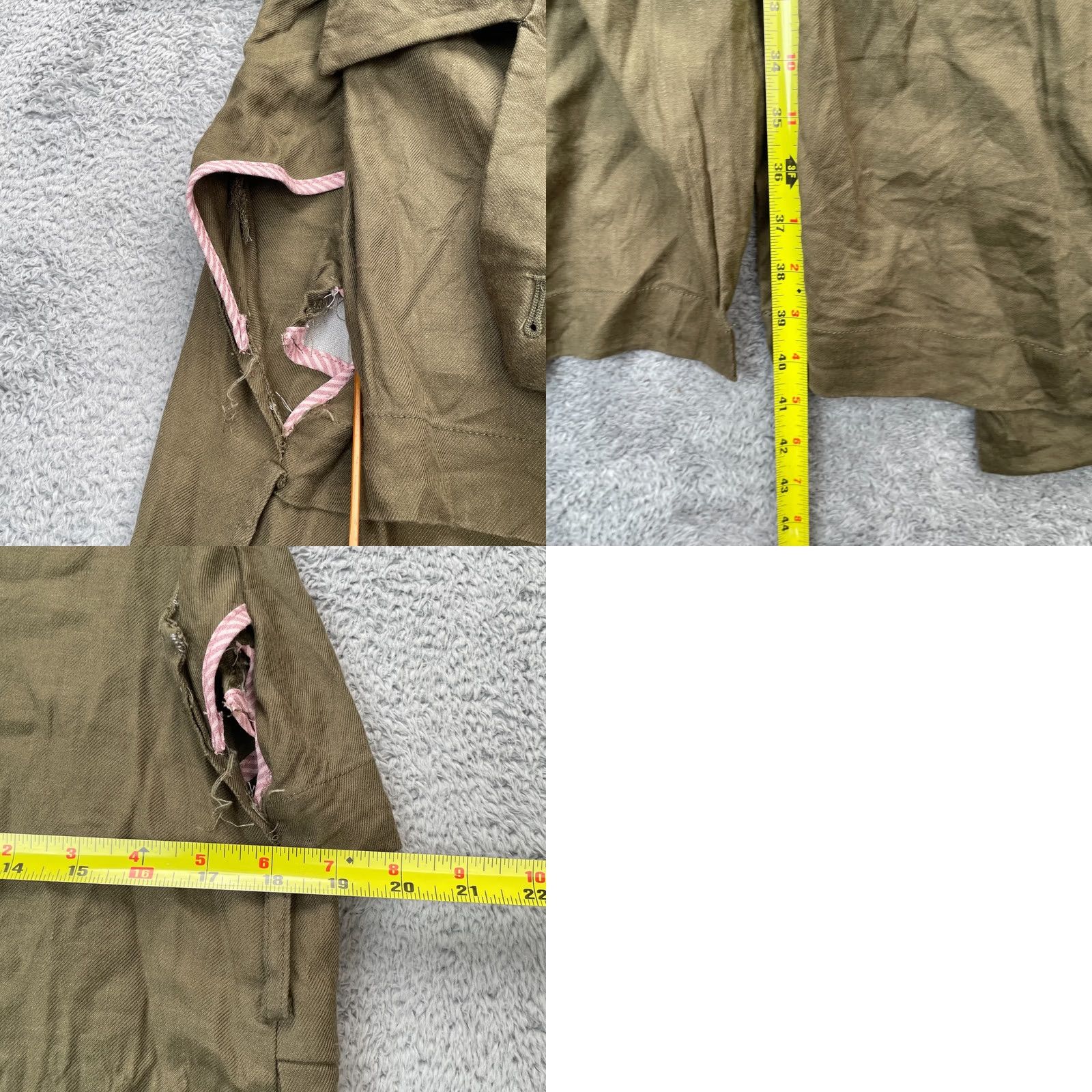 Anthropologie Anthropologie Vest Womens XS Green Hollis Trench Linen Stretch Size XS / US 0-2 / IT 36-38 - 8 Thumbnail
