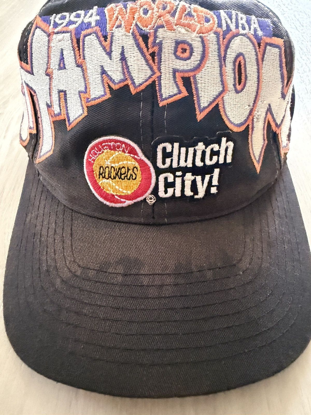 Vintage Vintage Logo 7 1994 Houston Rockets Championship SnapBack ** Size ONE SIZE - 6 Thumbnail