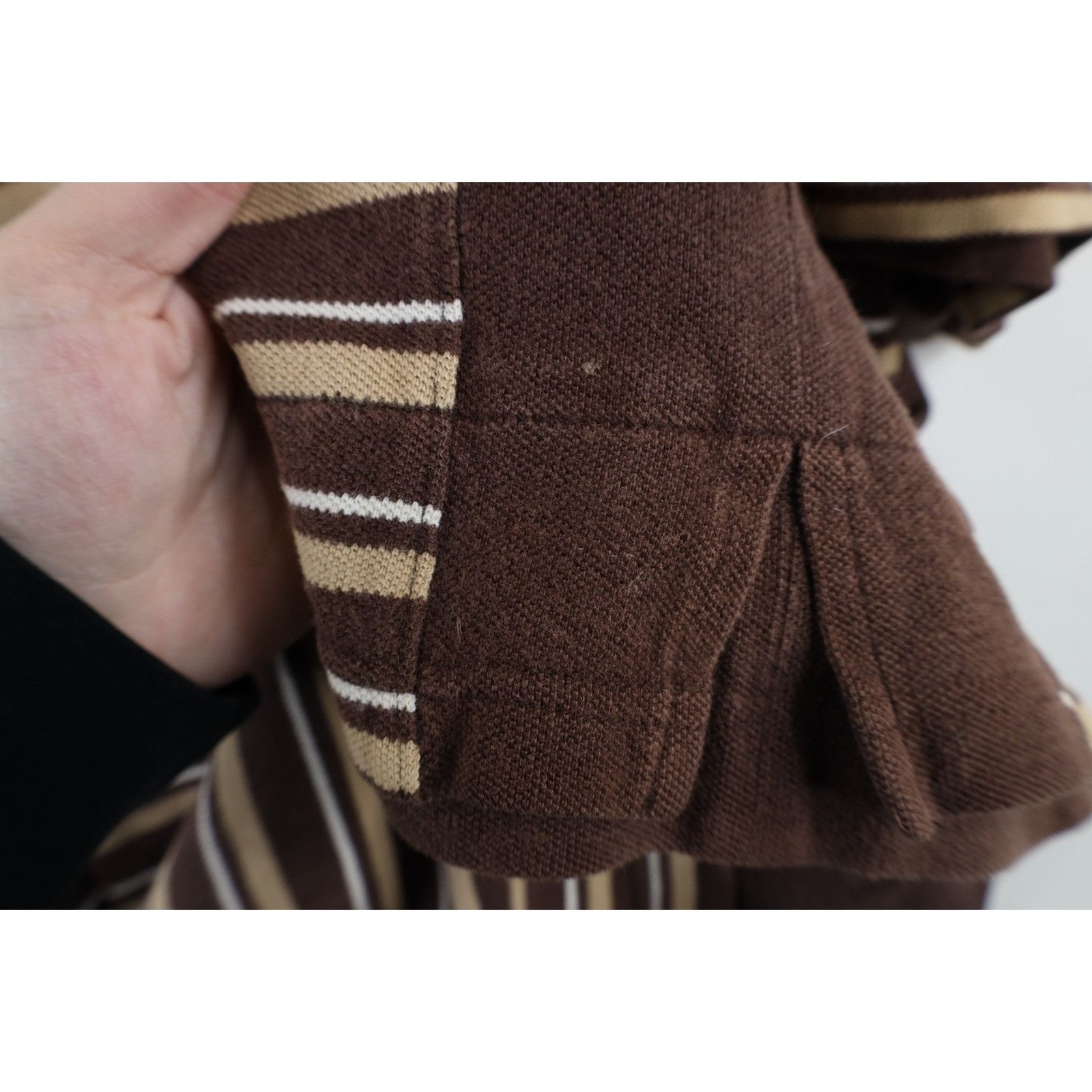 Marithe + Francois Girbaud × Vintage Vintage 90s Marithe Francois Girbaud Spell Out Striped Polo Size US XL / EU 56 / 4 - 10 Thumbnail