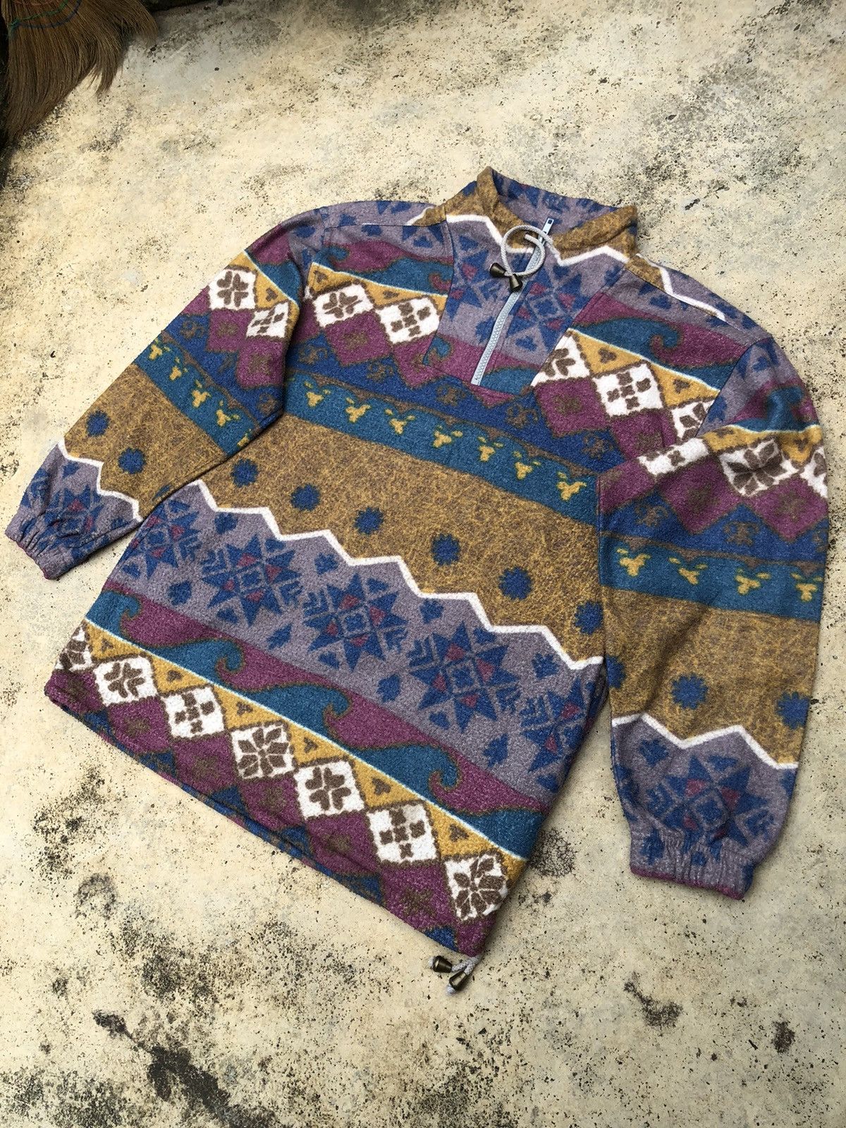 Norton Norton Navajo Half Zipper Fleece Jacket Size US M / EU 48-50 / 2 - 1 Thumbnail