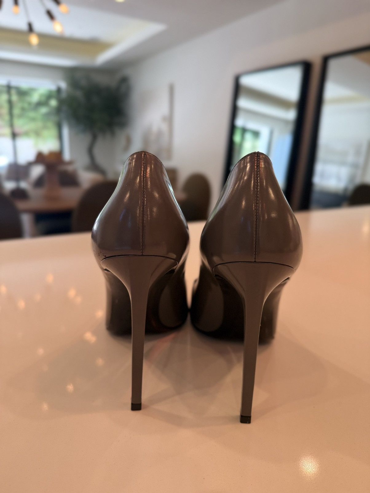 Yves Saint Laurent Grey heel pumps Size US 12 / IT 42 - 14 Thumbnail