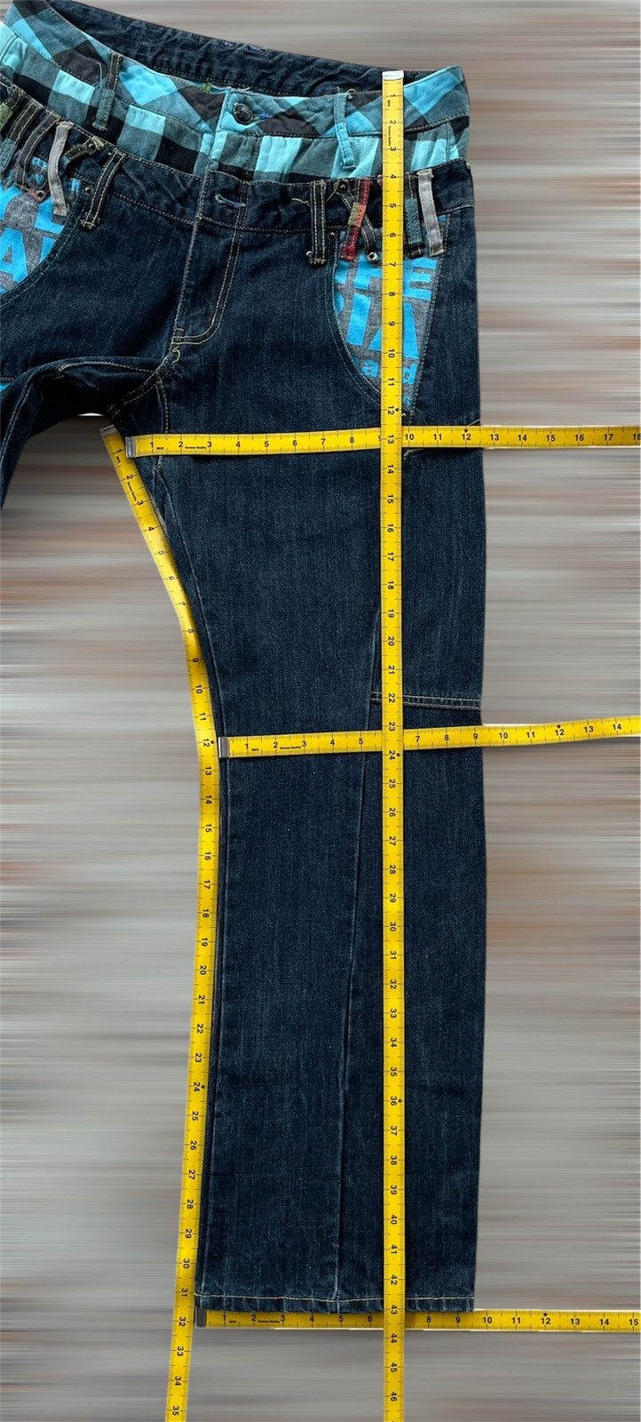 Designer × Japanese Brand DOUBLE WAIST JEANS Size US 31 - 12 Thumbnail