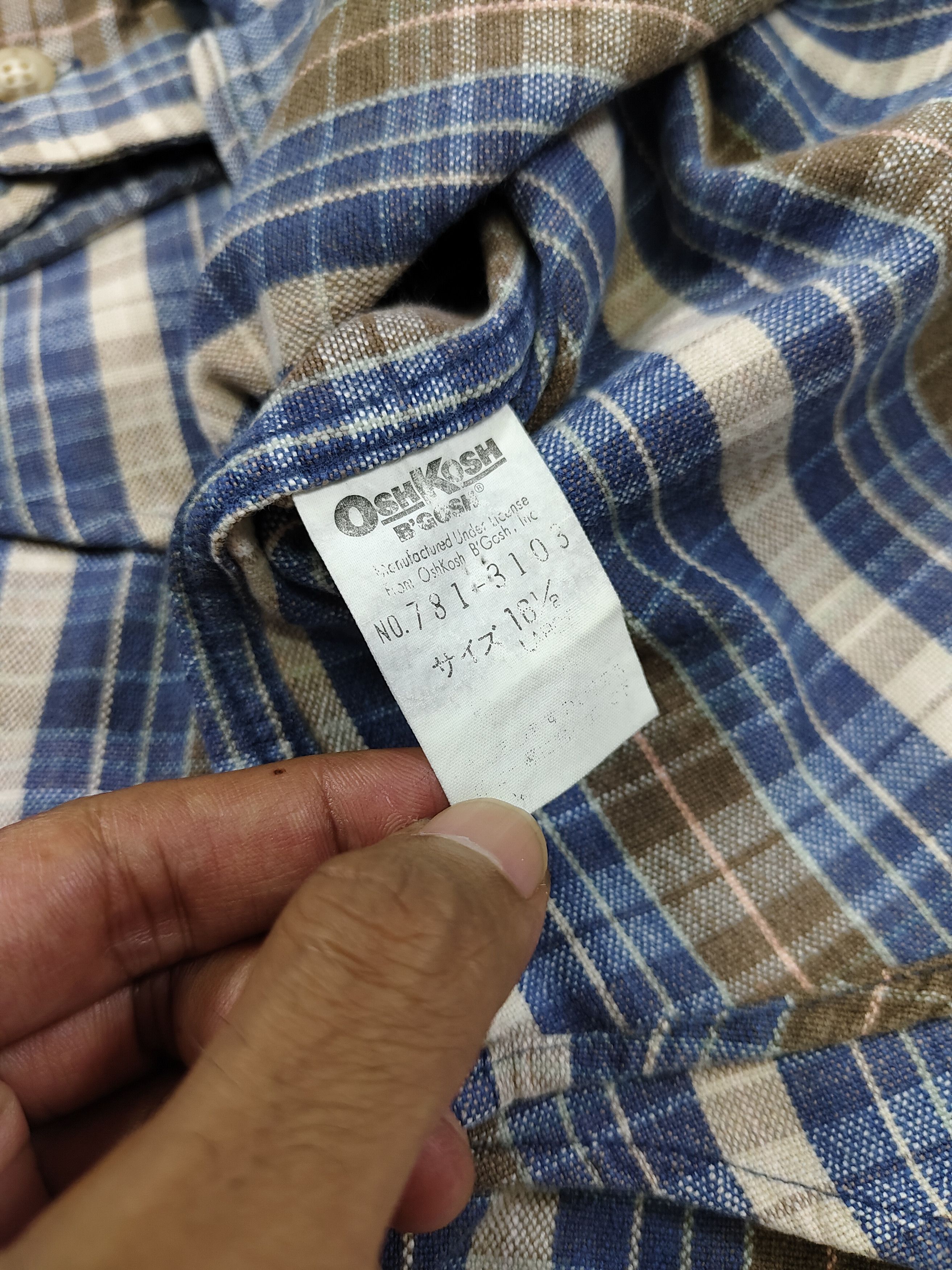 Oshkosh 🔥Vtg Oshkosh Heritage Check Classic Americana Flannel Size US L / EU 52-54 / 3 - 7 Thumbnail