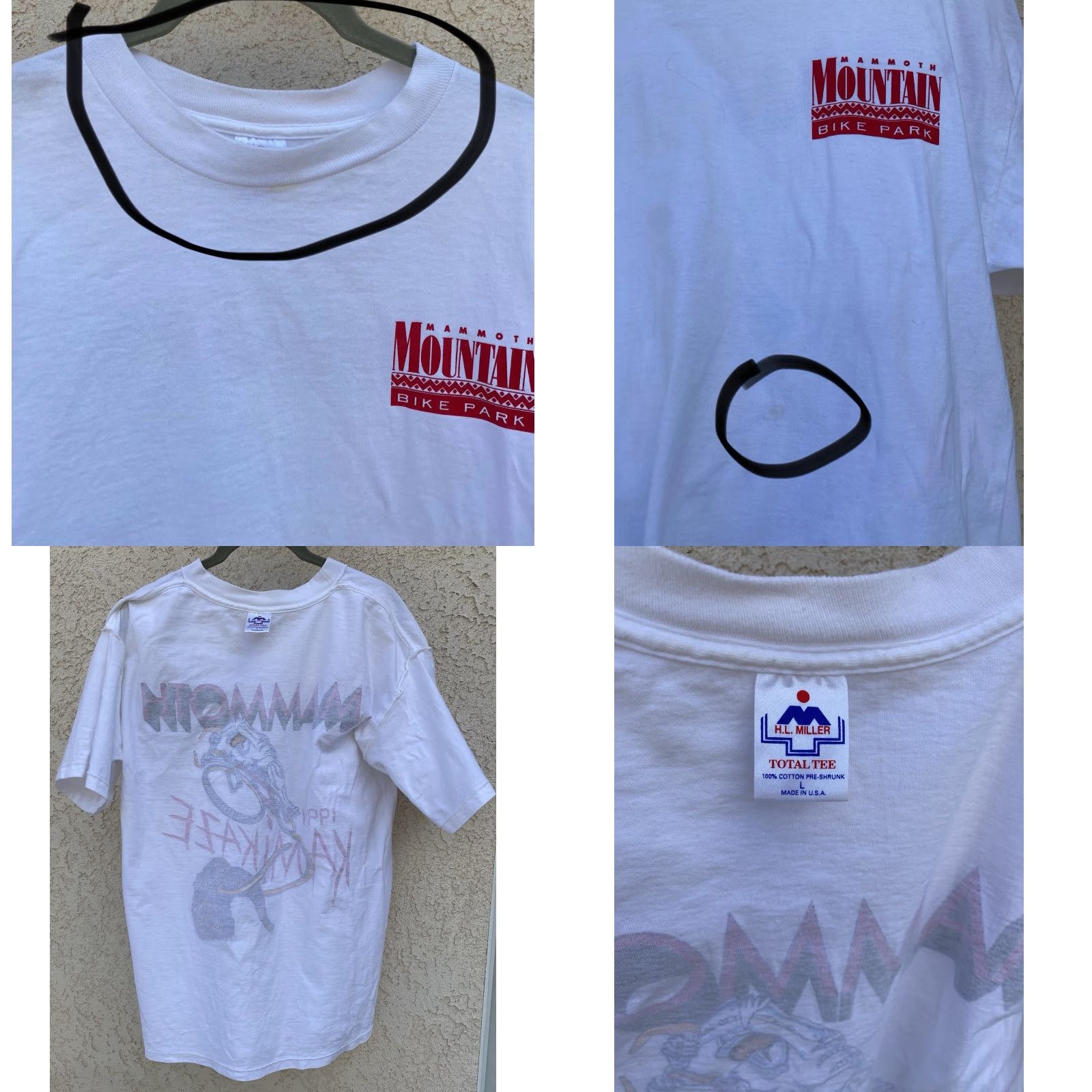 Vintage VINTAGE Mammoth Mountain Bike Park 1994 Kamikaze T Shirt Mountain Bike HL Miller USA L White Cotton 90s Sports Outdoor Graphics Mens Size US L / EU 52-54 / 3 - 9 Thumbnail