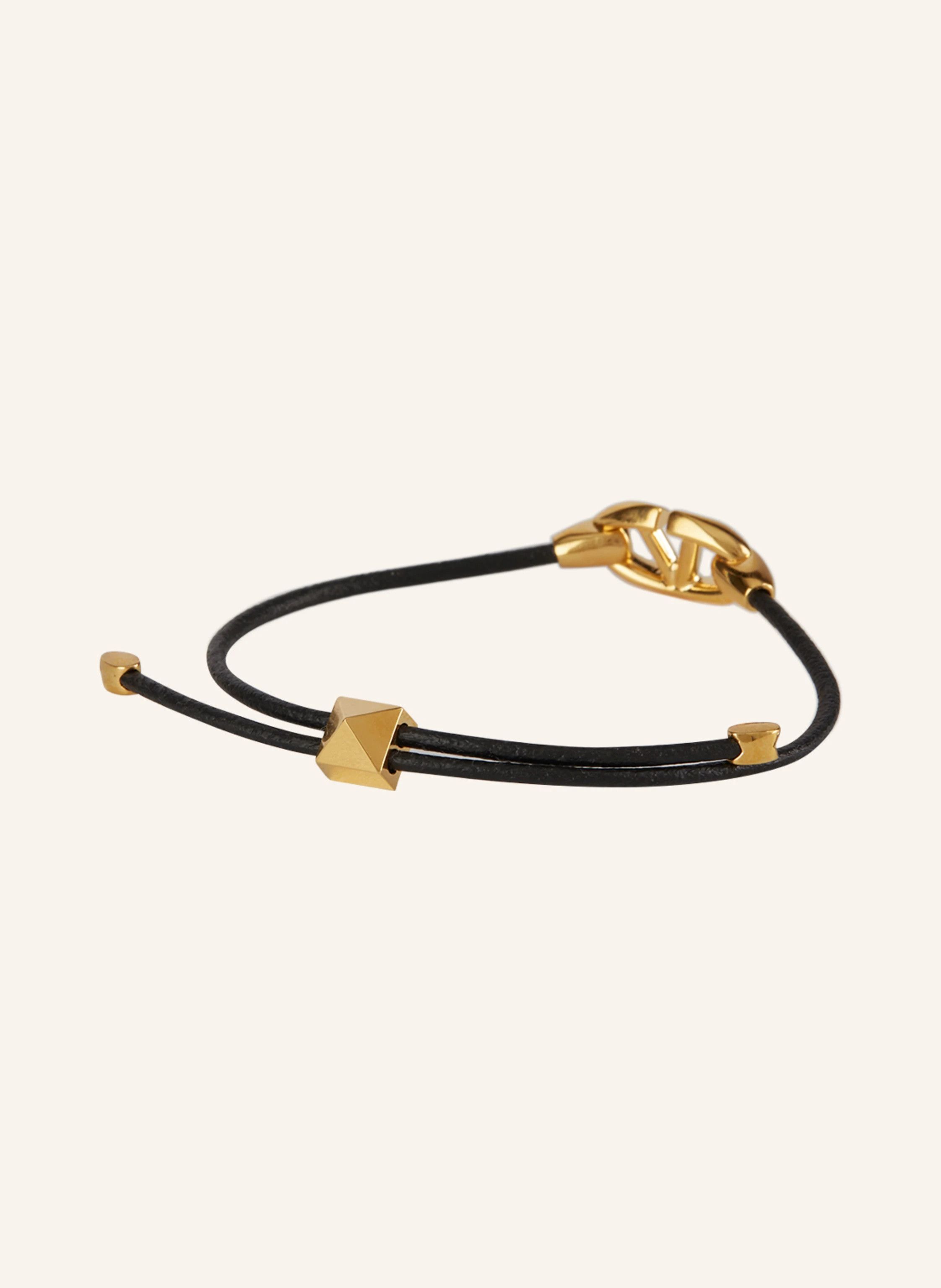 Valentino o1s22i1n0924 Size: OS / Leather Vlogo Bracelet Size ONE SIZE - 2 Thumbnail