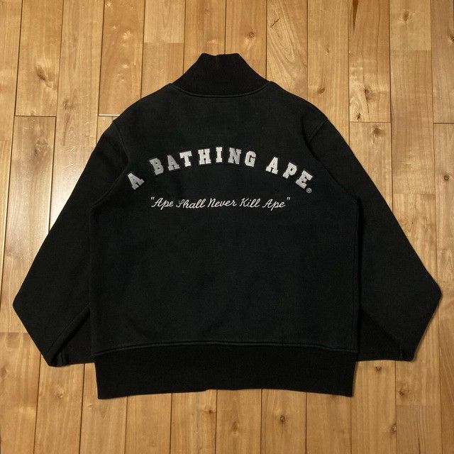 Bape BAPE LOGO Sweat Varsity Jacket a bathing ape NIGO Size US M / EU 48-50 / 2 - 3 Thumbnail