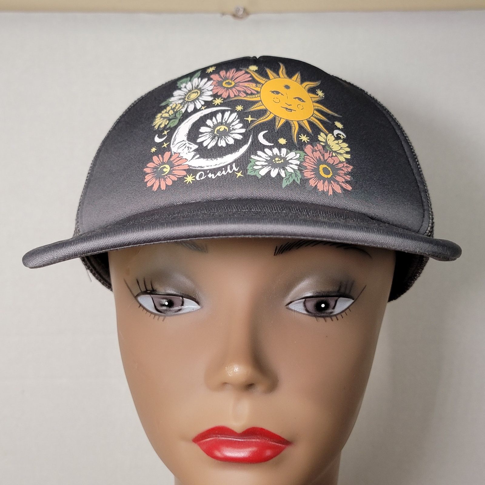 Other O'Neill Snap Back Grey Trucker Hat Floral / Celestial Size ONE SIZE - 2 Thumbnail