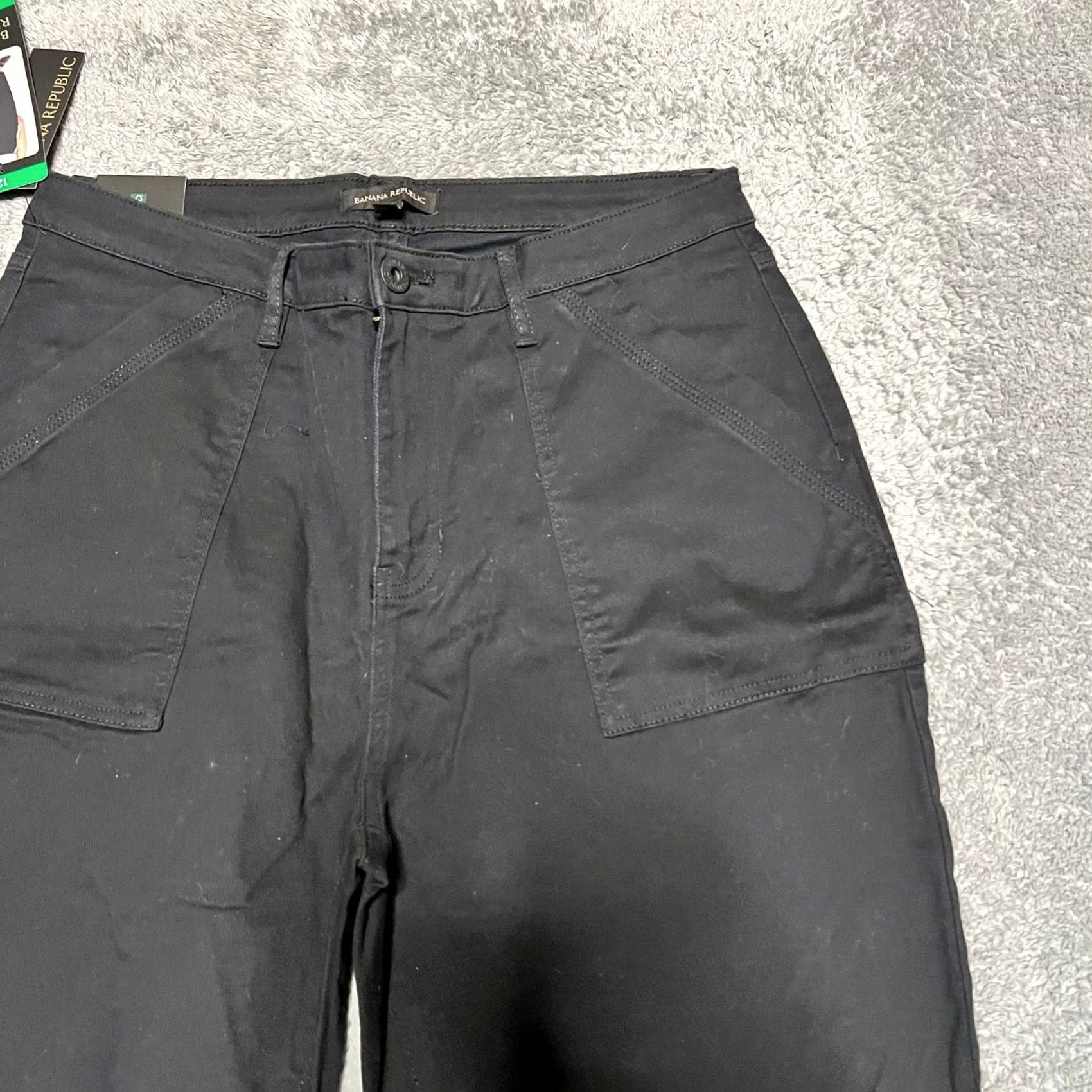 Banana Republic Banana Republic Pants Womens 12 Black High Rise Twill Ankle Office Casual Chino Size 34" / US 12 / IT 48 - 5 Thumbnail