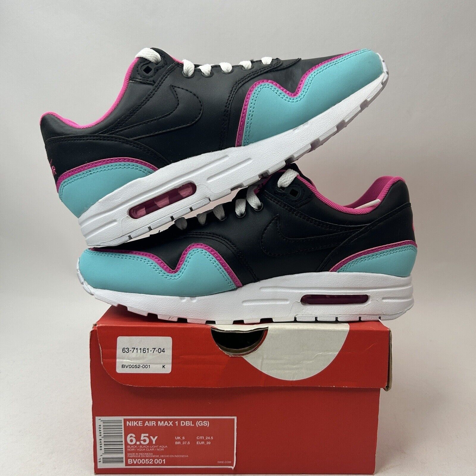 Nike Nike Air Max 1 GS Double Layered “South Beach” 2023 Size US 8 / IT 38 - 3 Thumbnail