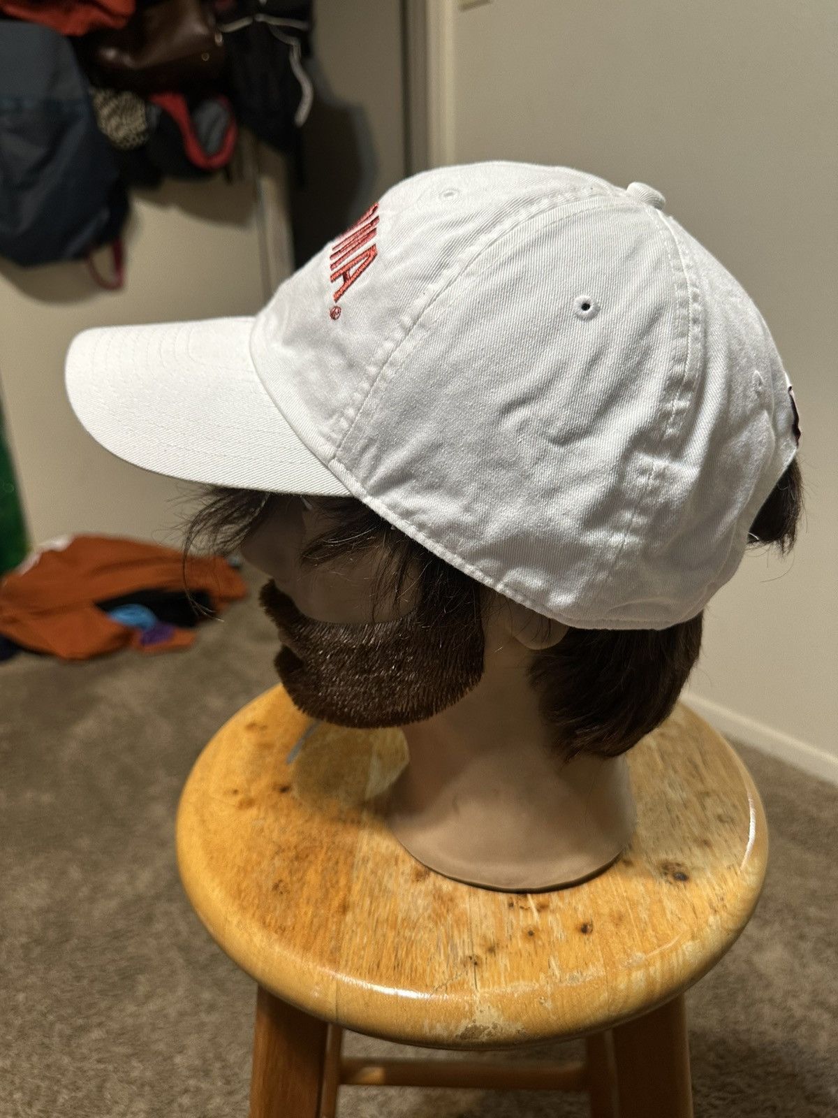 Jordan Brand Vintage NCAA Jordan Oklahoma “triple white” hat 00s Size ONE SIZE - 5 Thumbnail