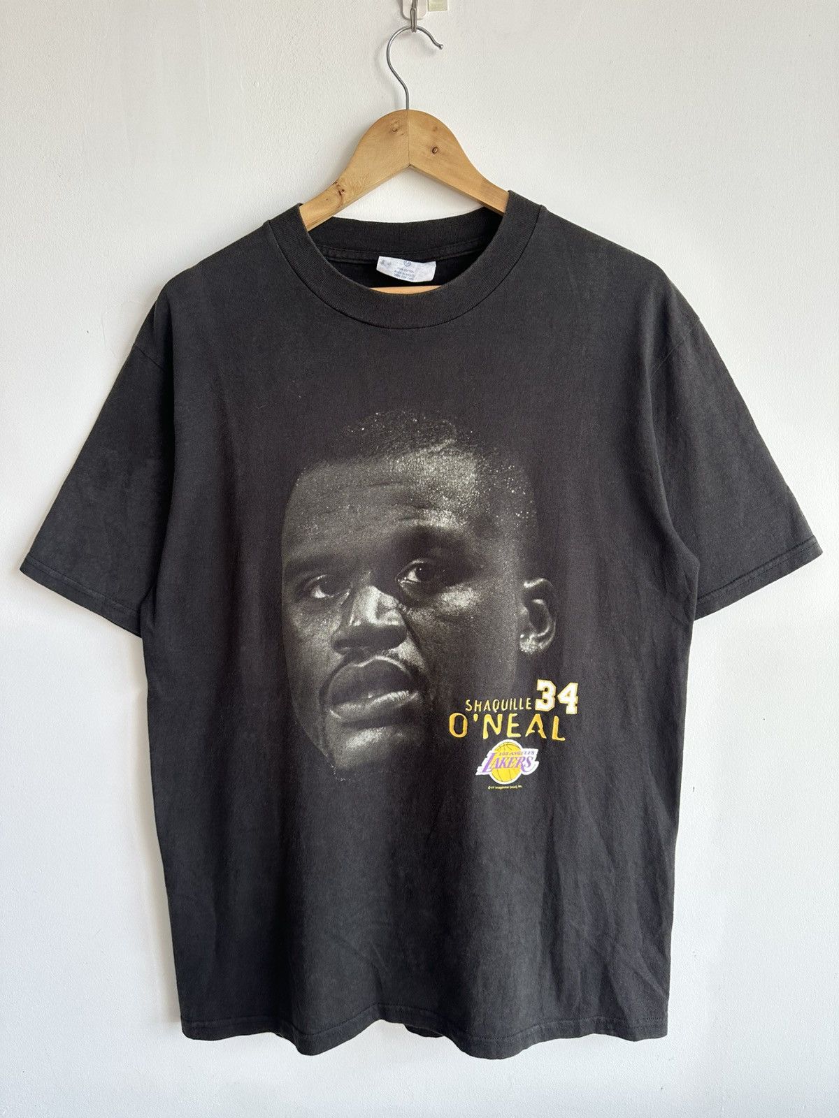 NBA × Rap Tees × Vintage Vintage Shaquille O’neal 34 LA LAKERS NBA Raptees Rare USA Size US L / EU 52-54 / 3 - 3 Thumbnail