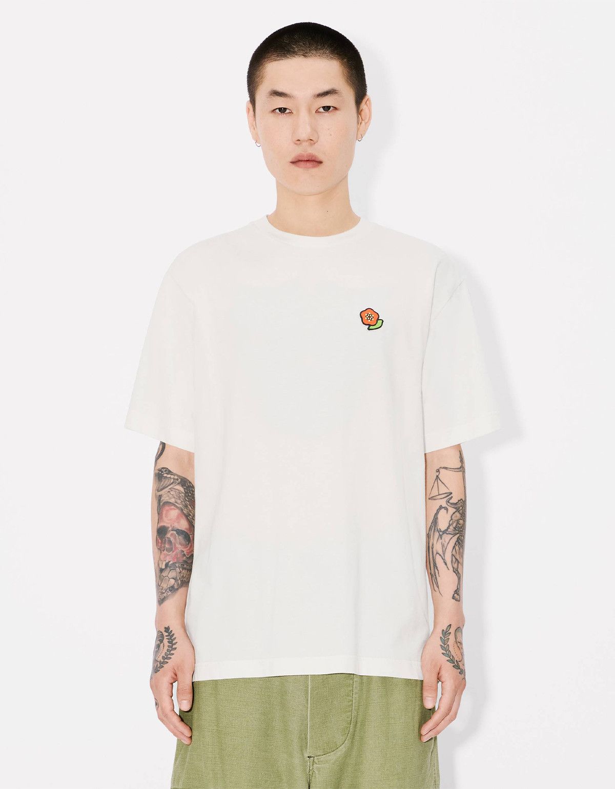 Kenzo Kenzo Pop Embroidered Off-White T-Shirt Size US M / EU 48-50 / 2 - 3 Thumbnail