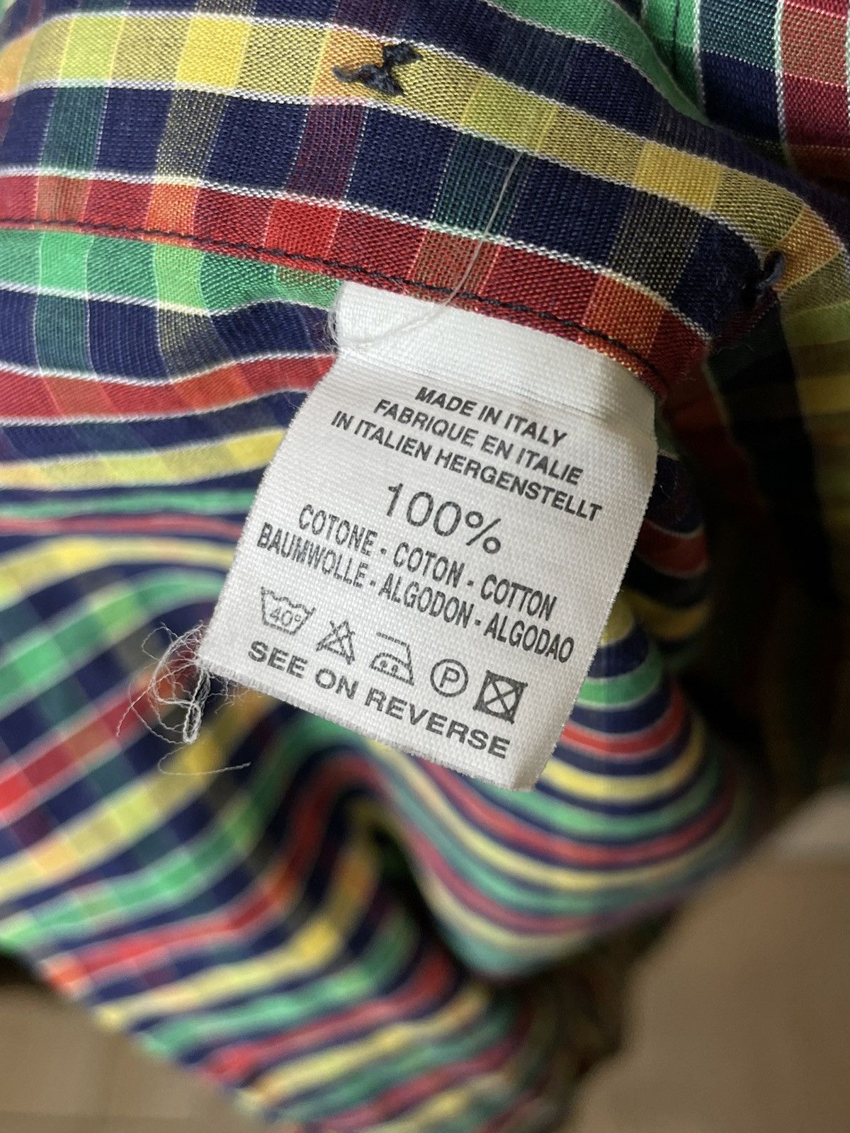 Paul & Shark × Vintage Paul & Shark Luxury Cotton Plaid Shirt Made in Italy Size US L / EU 52-54 / 3 - 9 Thumbnail