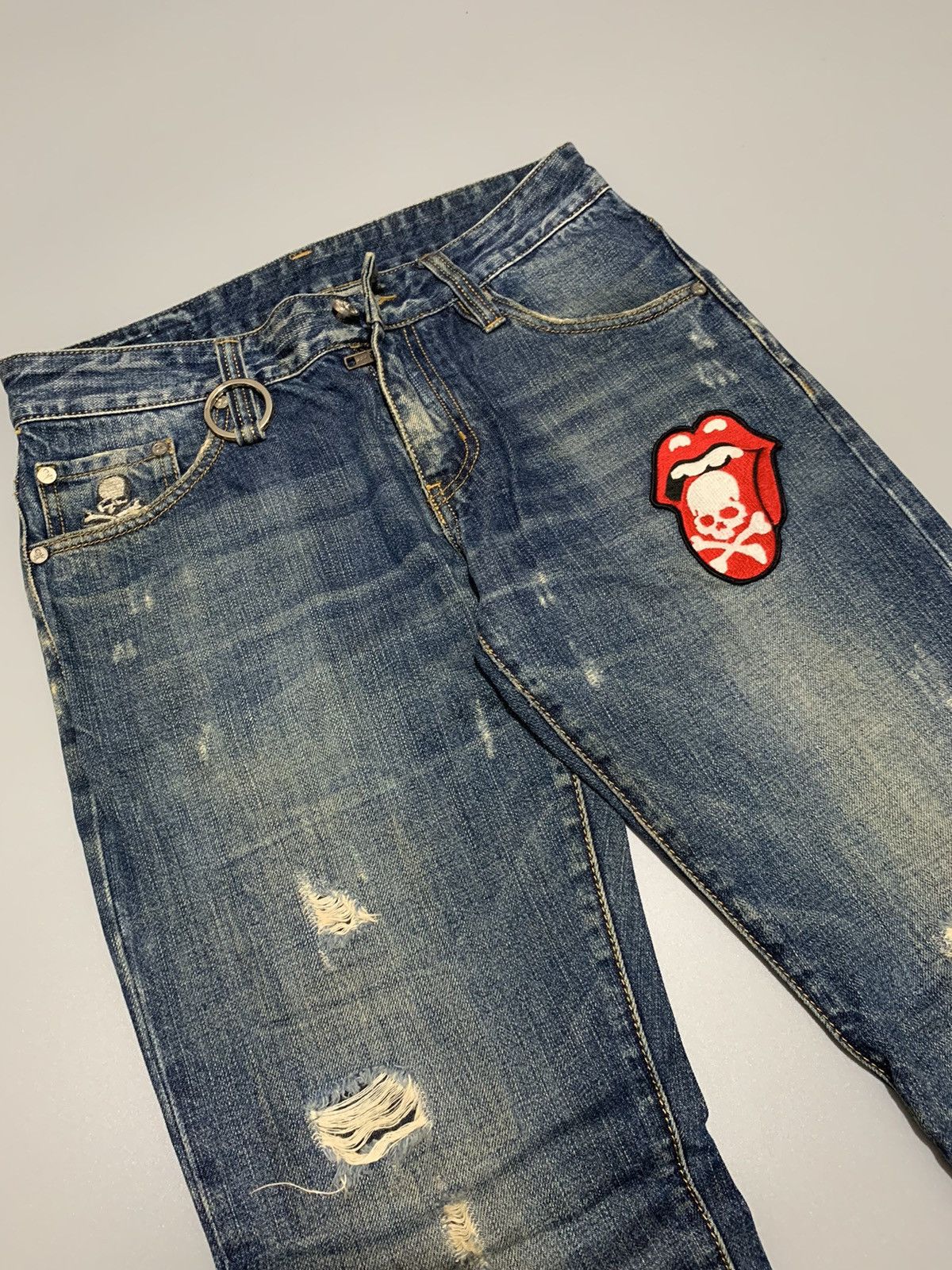 Mastermind Japan × The Rolling Stones MMJ x TRS- 2012- 50th Anniversary of D Rolling Stones Denim Size US 30 / EU 46 - 4 Thumbnail