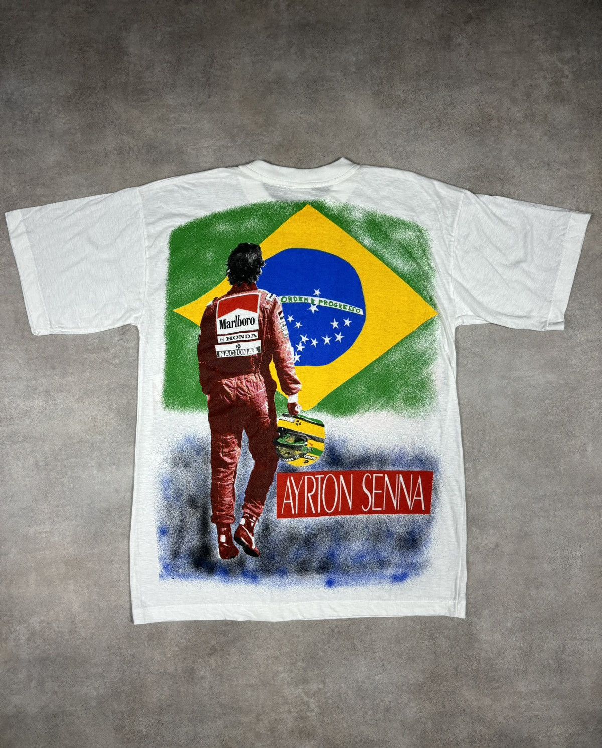 RARE vintage Ayrton Senna Formula 1 Marlboro Honda