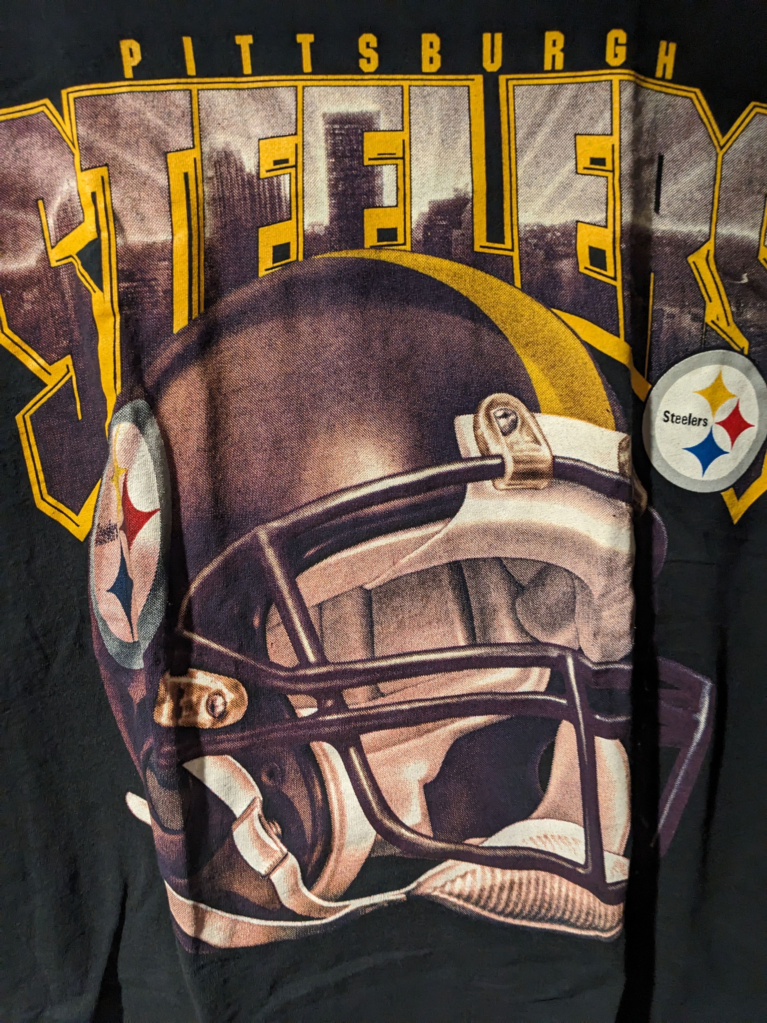 NFL × Vintage Vintage 1998 Pittsburgh Steelers Helmet NFL T-Shirt Size US L / EU 52-54 / 3 - 2 Thumbnail